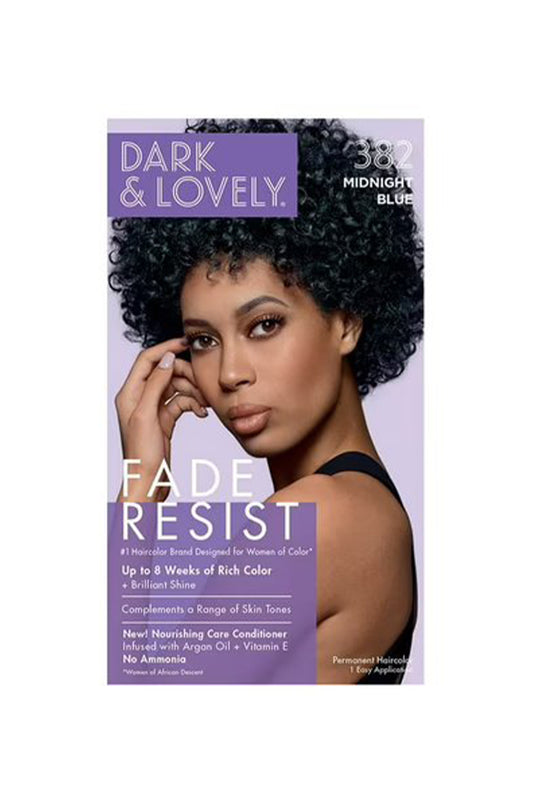 Dark And Lovely Fade Resist Hair Color - 382 Midnight Blue