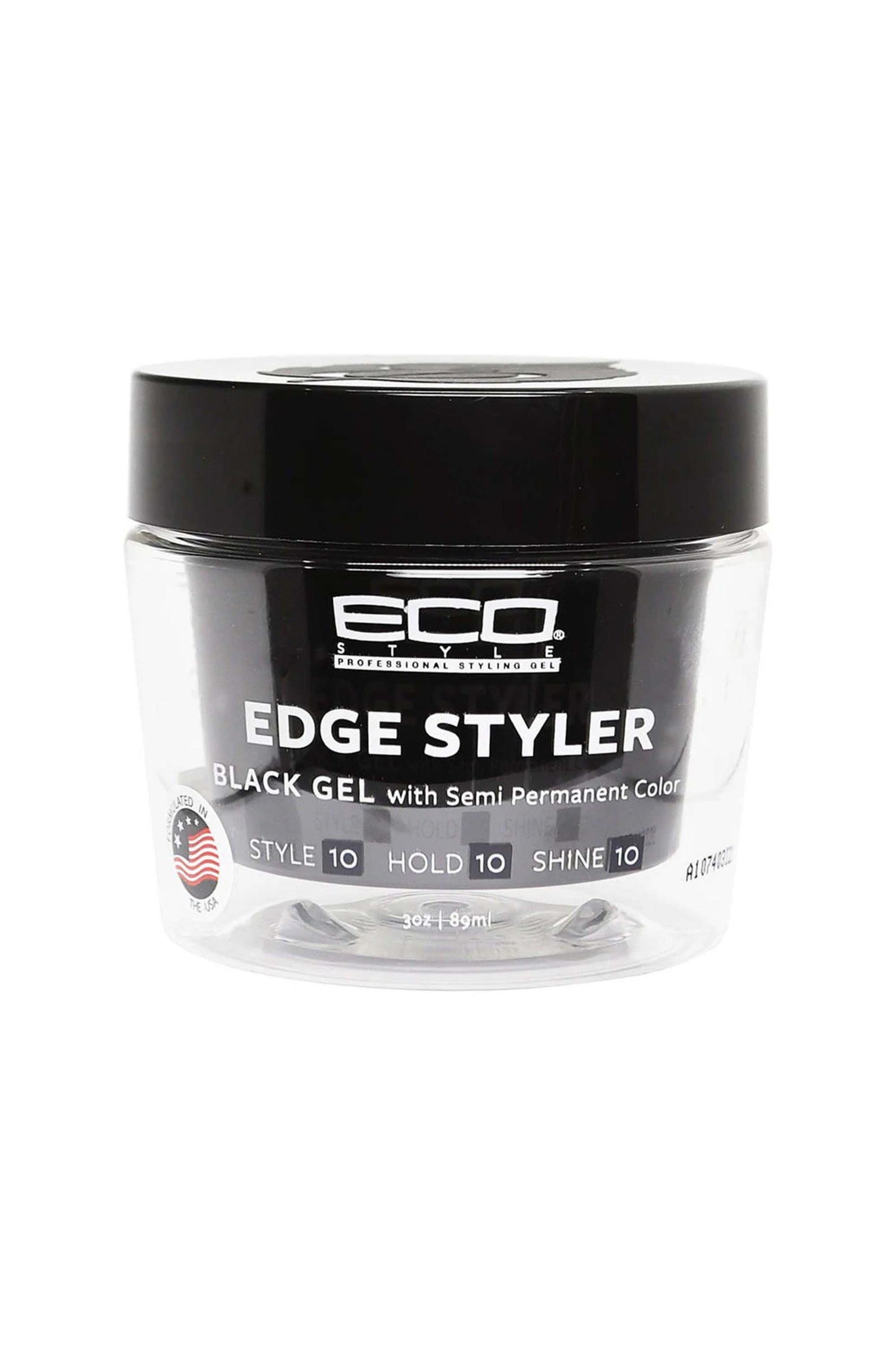 Eco Edge Styler Black Gel Semi-Permanent Color-3oz
