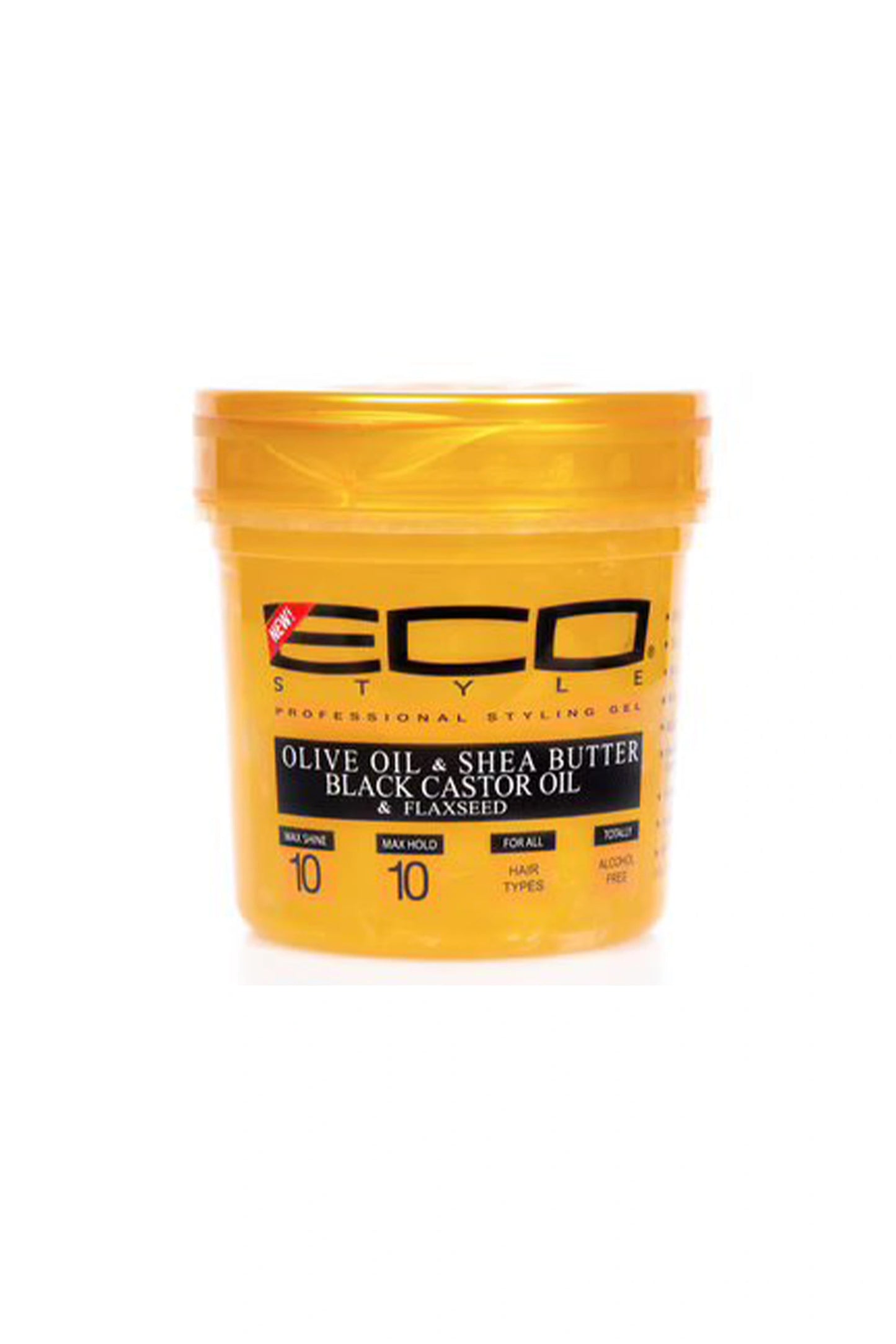 Eco Style Gold Olive Oil & Shea Butter & Black Castor Oil & Flaxseed 16oz