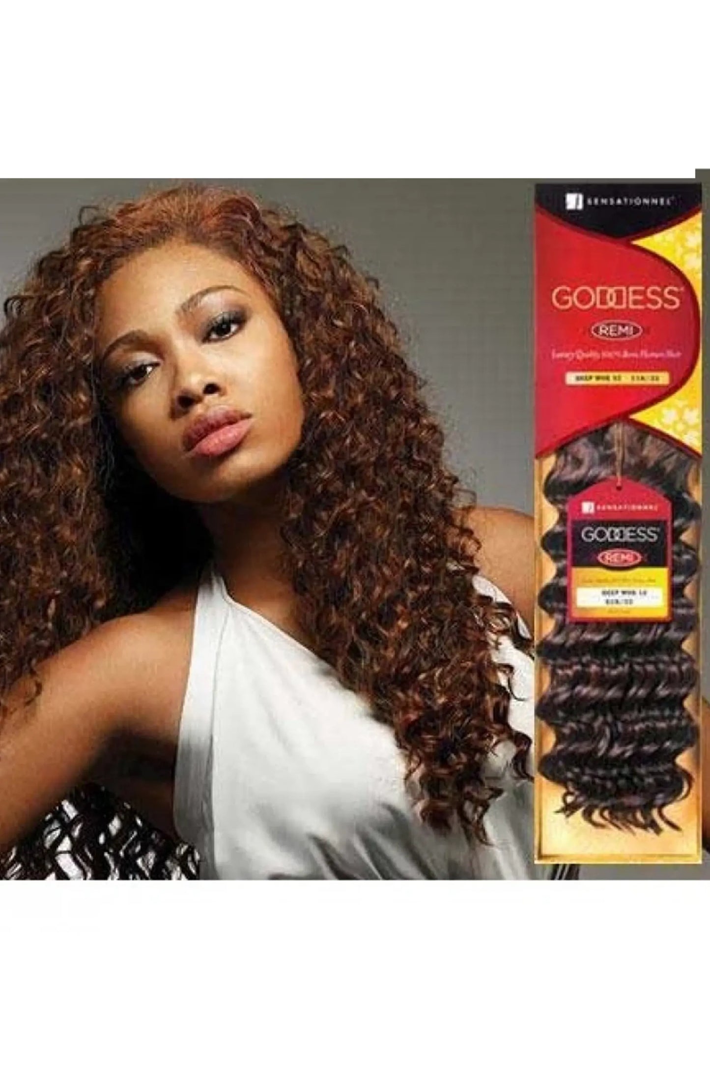 Sensationnel Remi Goddess Deep Wave Human Hair Extensions 113G - All Lengths & Colours