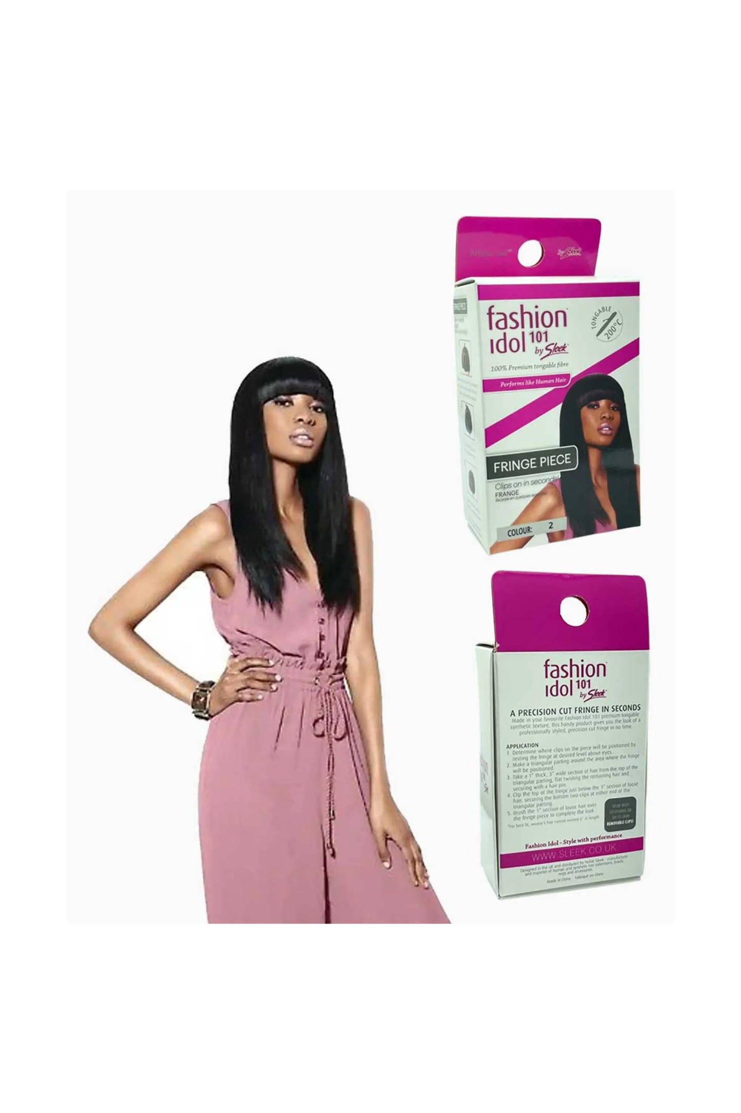 Fashion Idol Clips On In Second Fringe Piece