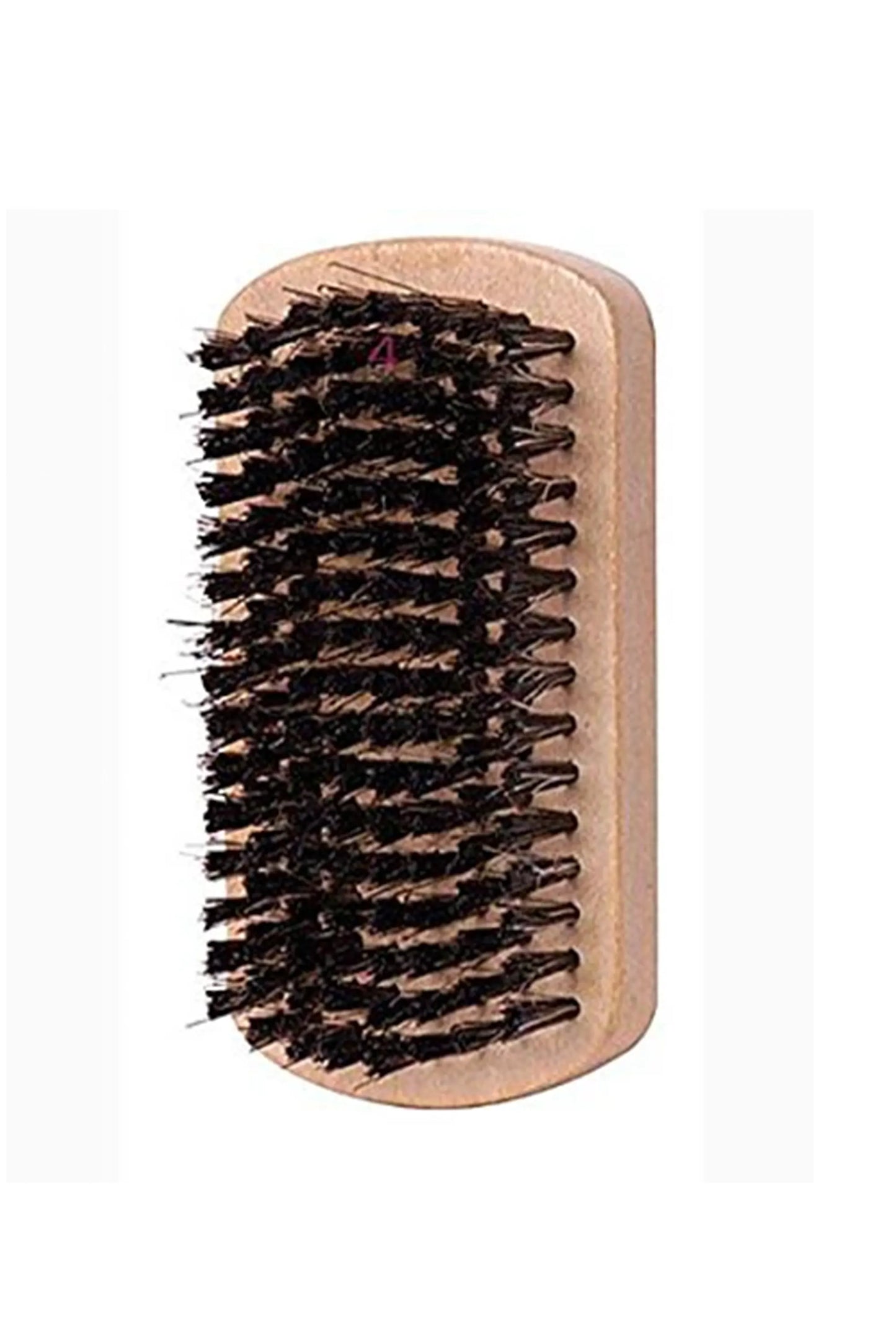 Hard Square Palm Brush With Reinforced Boar 7739