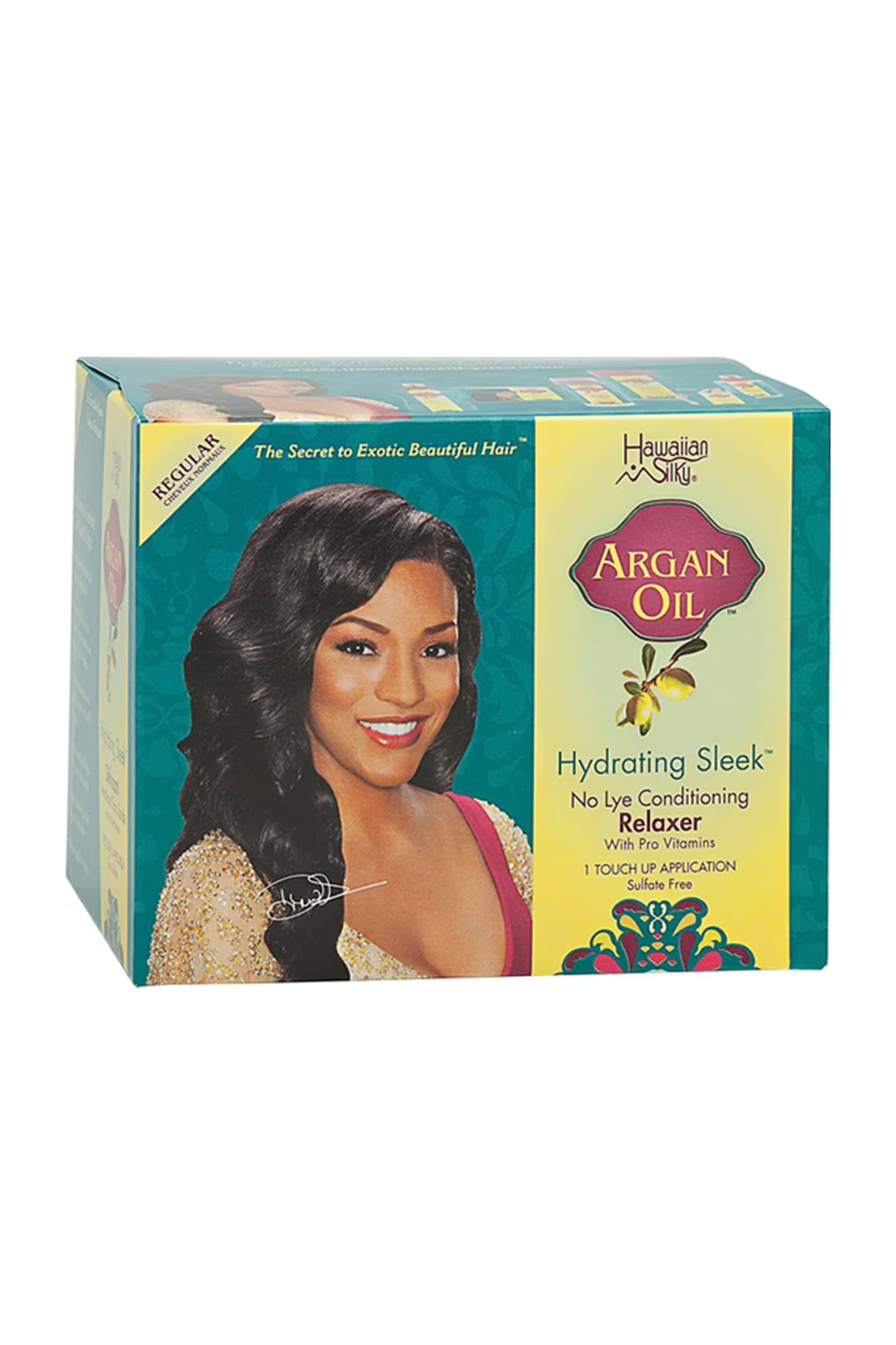 Hawaiian Silky Argan Oil Hydrating Sleek No Lye Relaxer REGULAR
