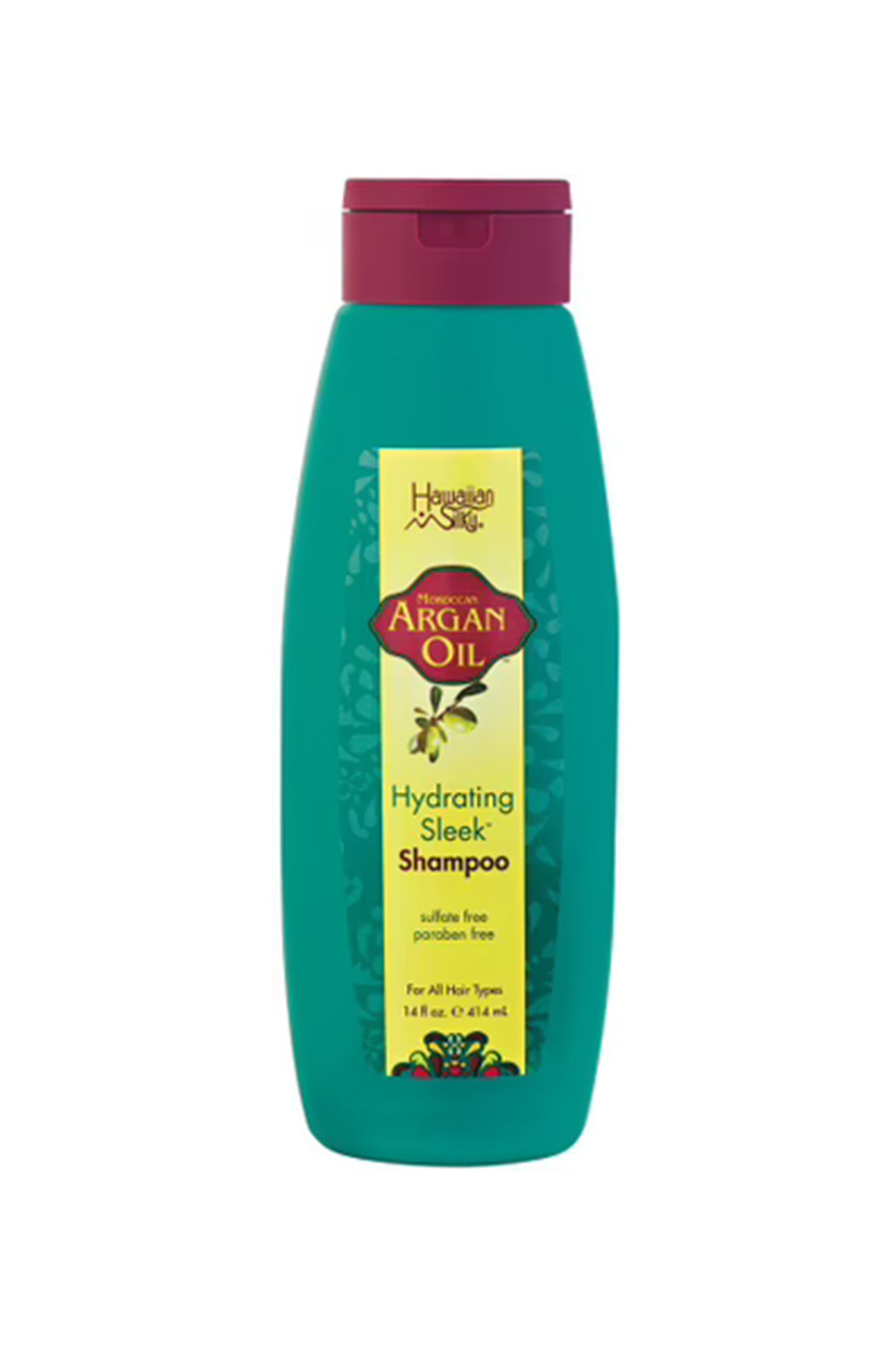 Hawaiian Silky Argan Oil Hydrating Sleek Shampoo 14 Oz