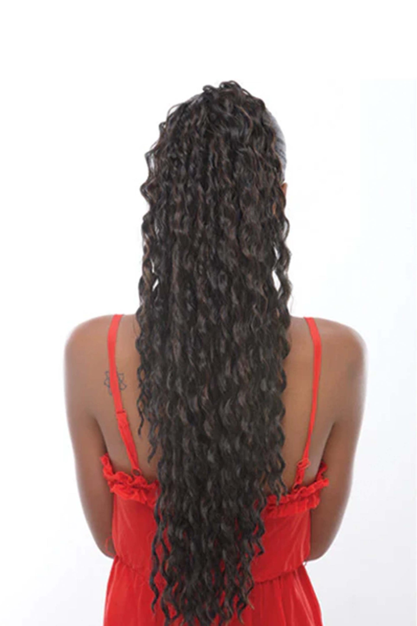 Janet Collection Avocado Drawstring Ponytail