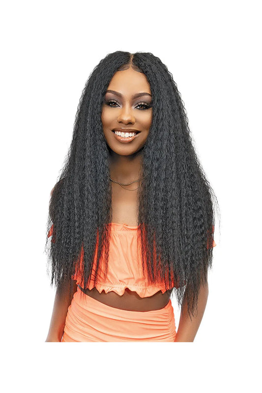 Janet Collection Melt Hd 13x6 Lace Premium Synthetic Hair Wig - Kinky 28"