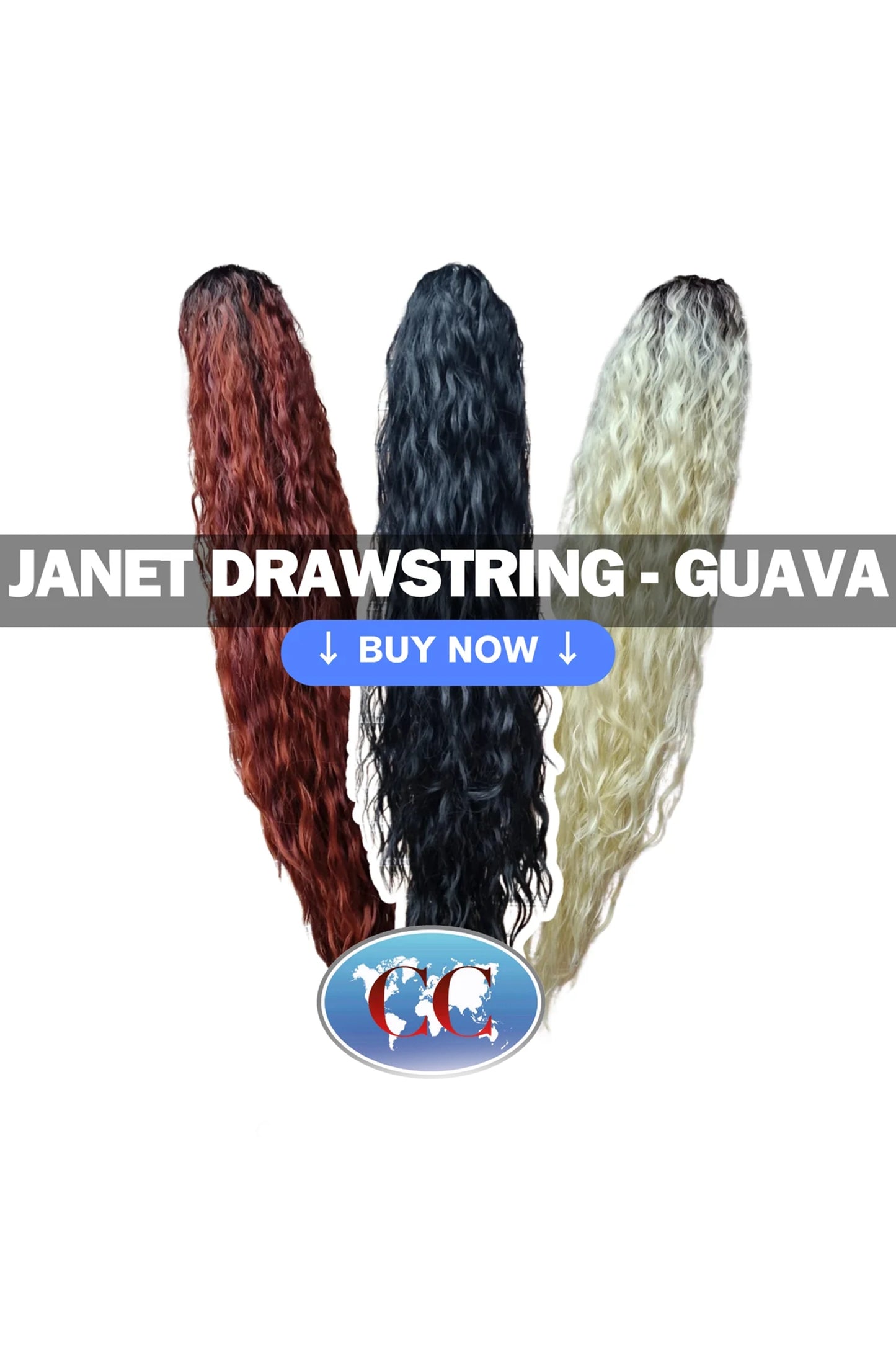 Janet Collection Ponytail - Guava