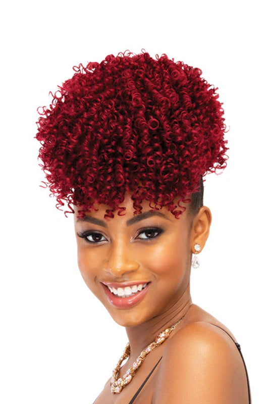 Janet Collection Premium Synthetic Hair Playful Pineapple Pony - Spiral