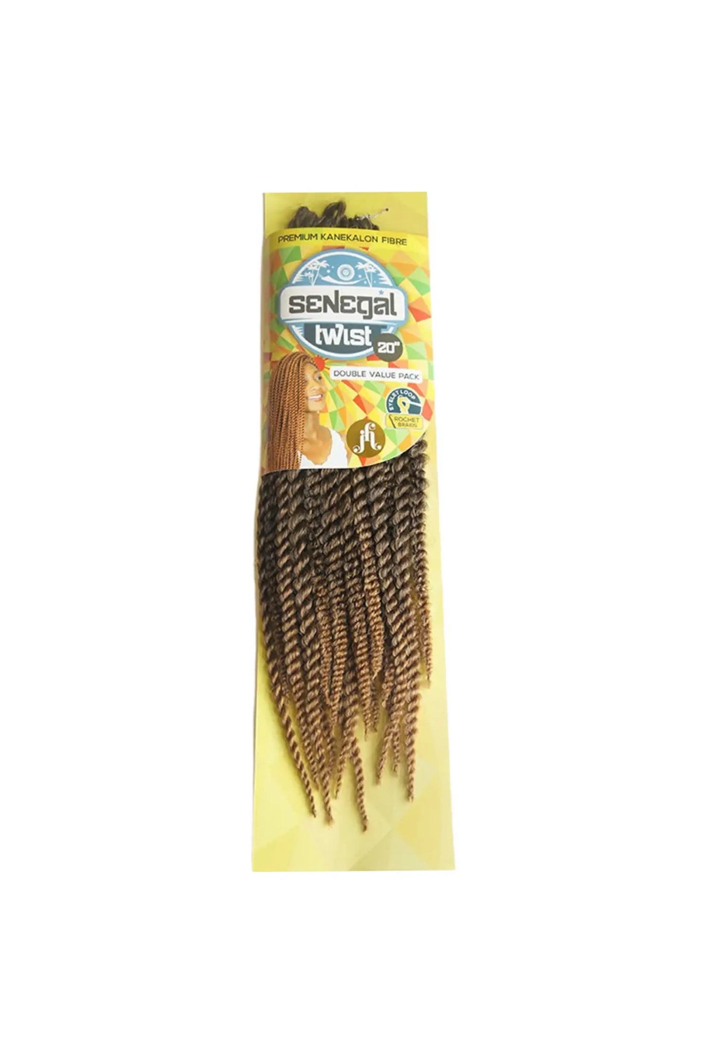 Jazzy Hair Senegal Twist Crochet Braid Hair - 20"
