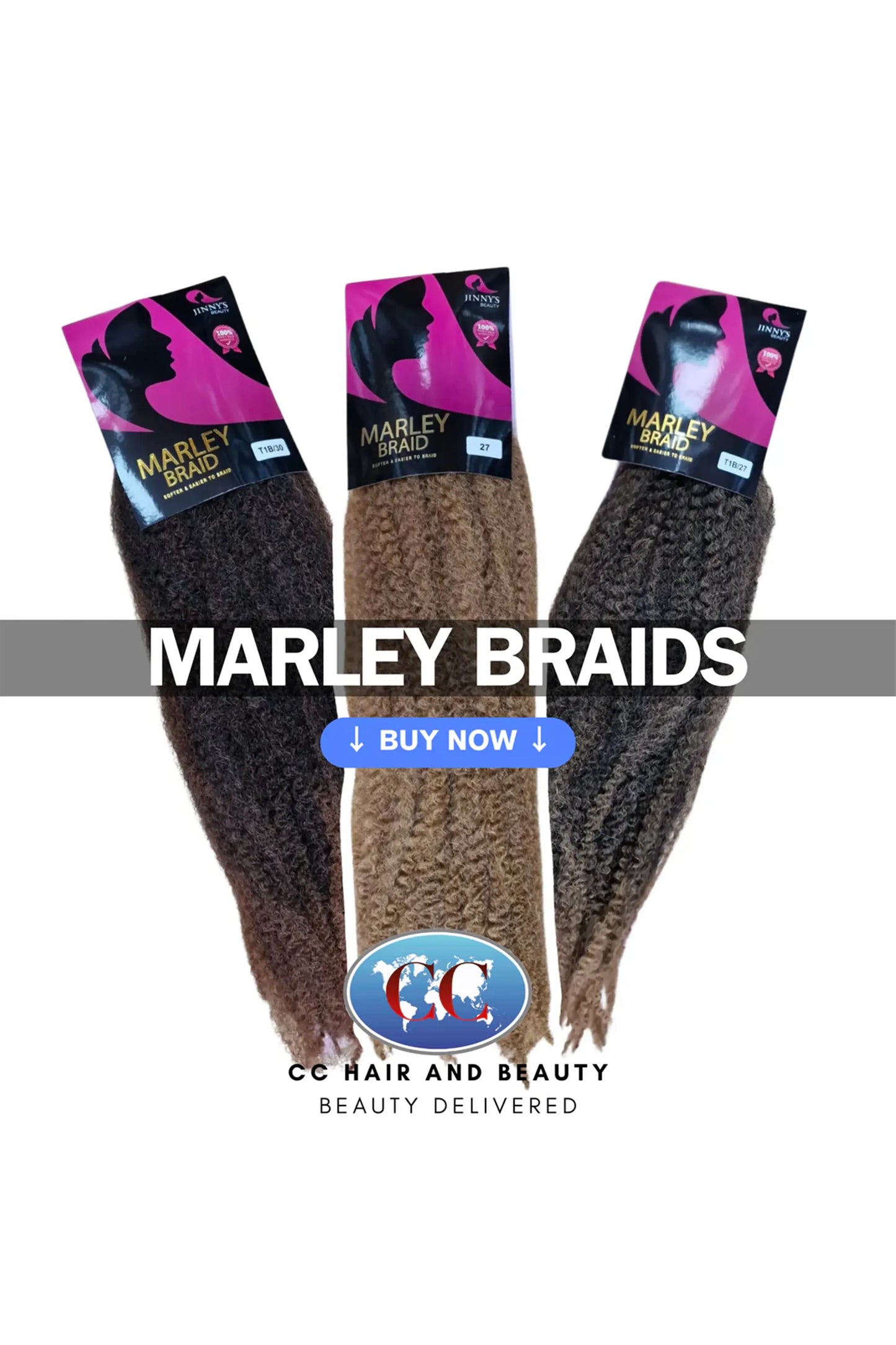 Jinny's Beauty Marley Braid Afro Twist Soft & Easy to Braid/Twist