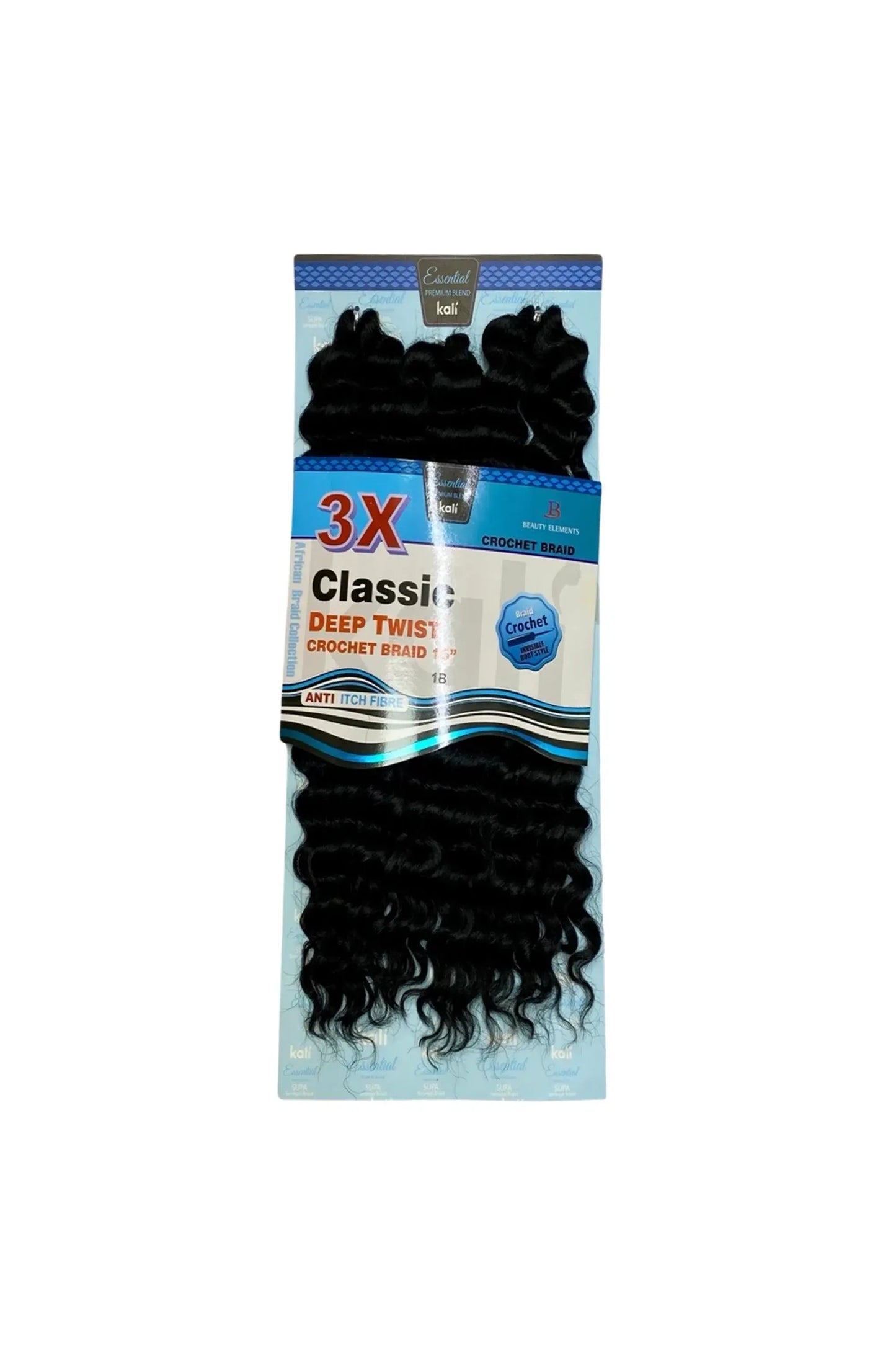 Kali Essential – 3x Deep Twist Pre-Loop Crochet Braid 16"