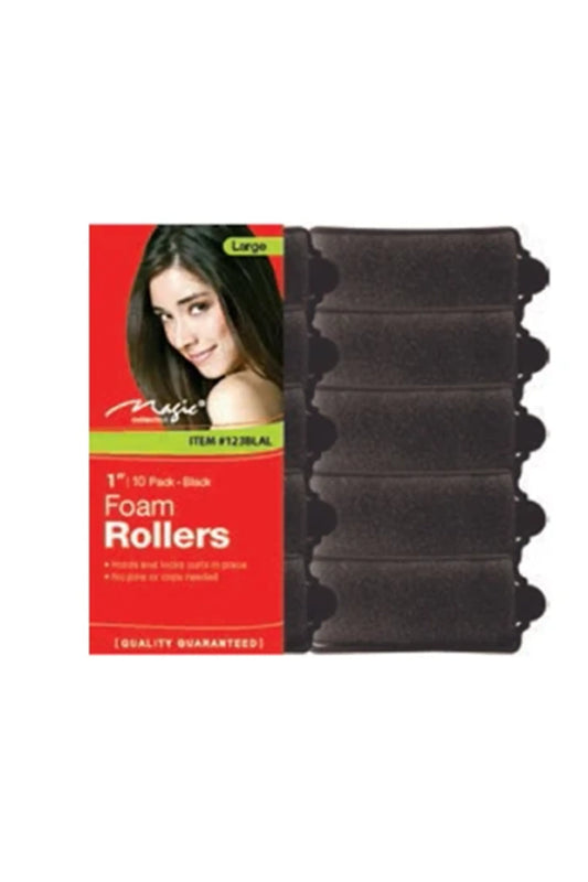 Magic Collection Foam Rollers 1" (10 Pack) - #123Blal