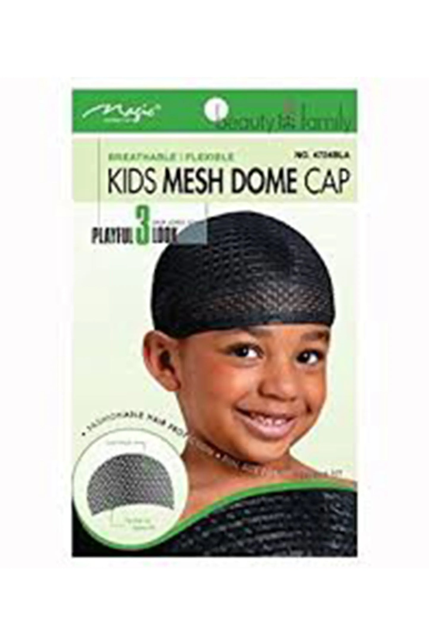 Magic Collection Kids Mesh Dome Cap No.4724Bla