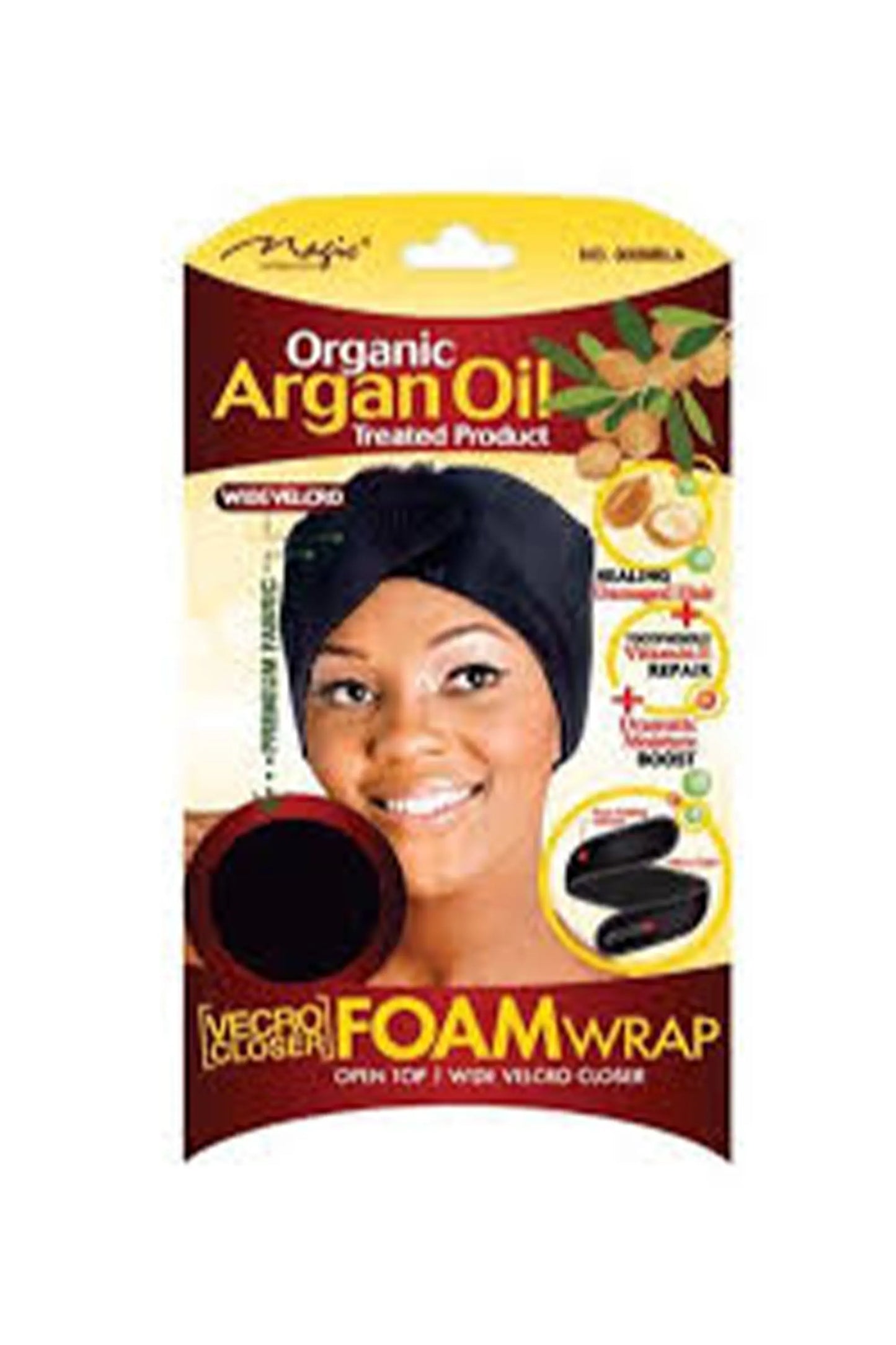 Magic Collection Organic Argan Oil Vecro Closer Foam Wrap No.3009BLA