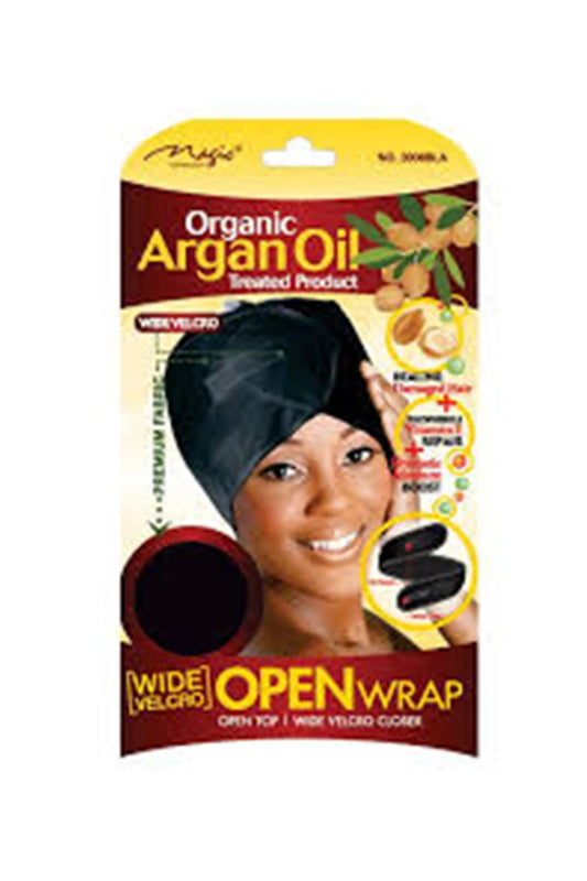 Magic Collection Organic Argan Oil Wide Velcro Open Wrap No.3008Bla