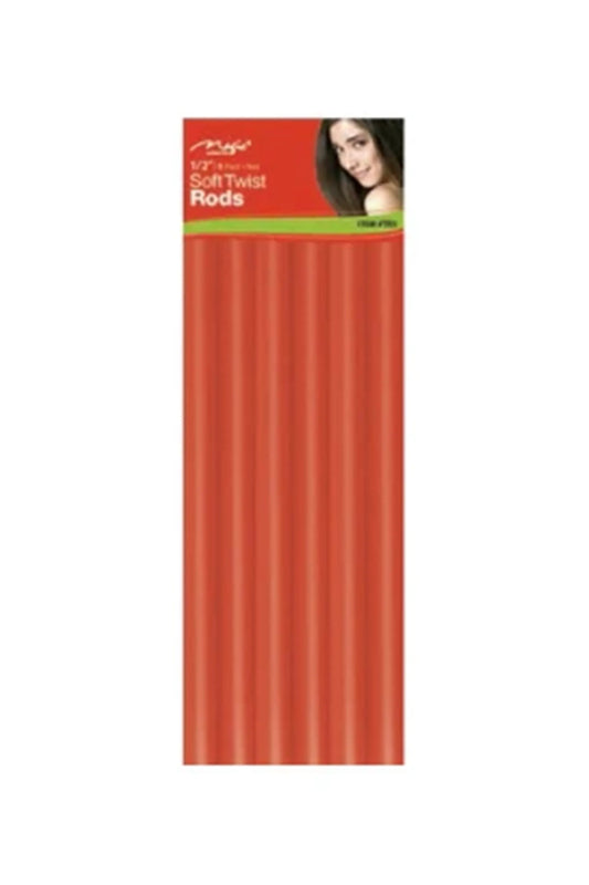 Magic Collection Red 7" Soft Twist Rods - 6 Pack