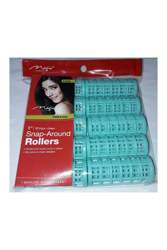 Magic Collection Snap-Around Rollers 1" (10 Pack) - #122L