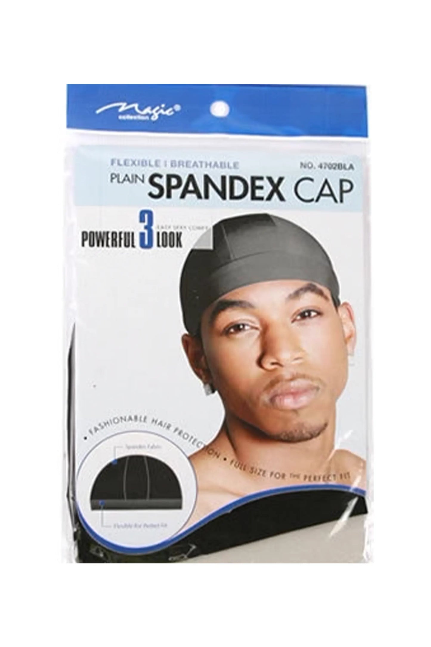 Magic Collection Spandex Cap #4702Bla