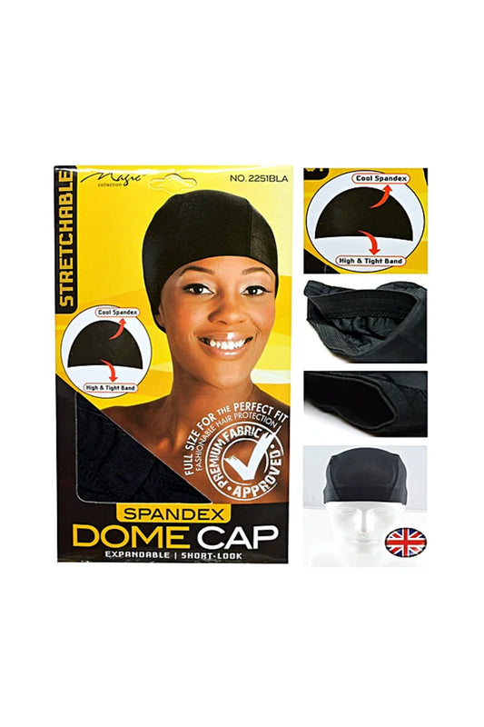 Magic Collection Spandex Dome Cap White - No.2251WHI