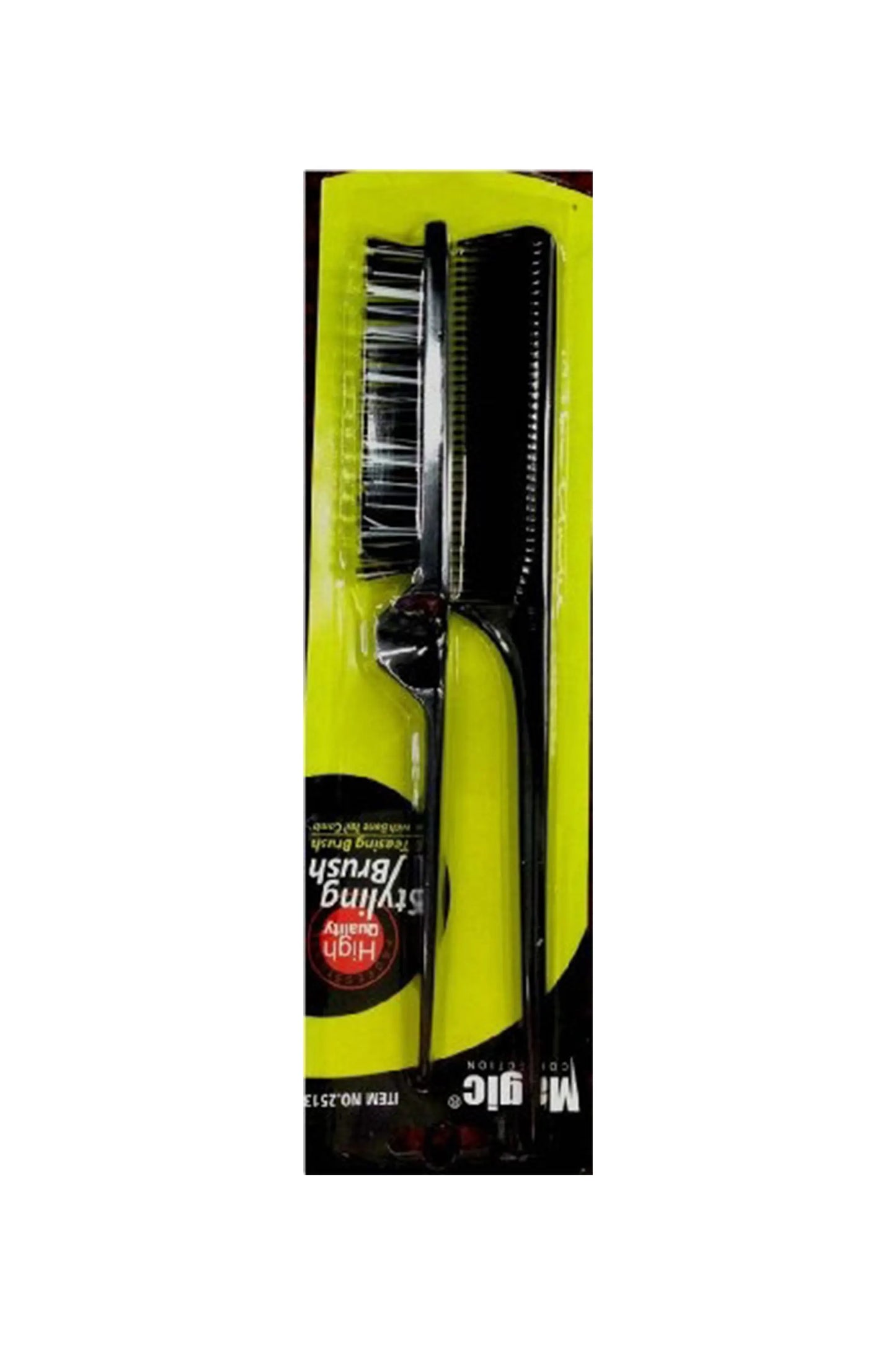 Magic Collection Teasing Styling Brush With Bone Tail Comb #2513