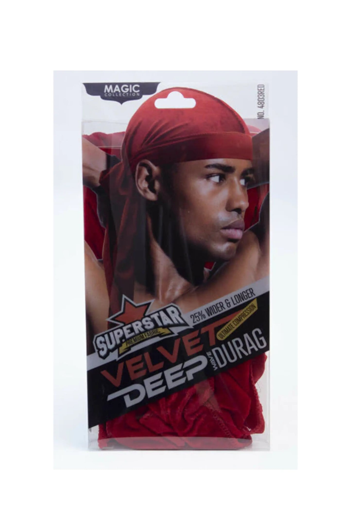 Magic Collection Velvet Deep Wave Durag Burgundy - No.4803Bur