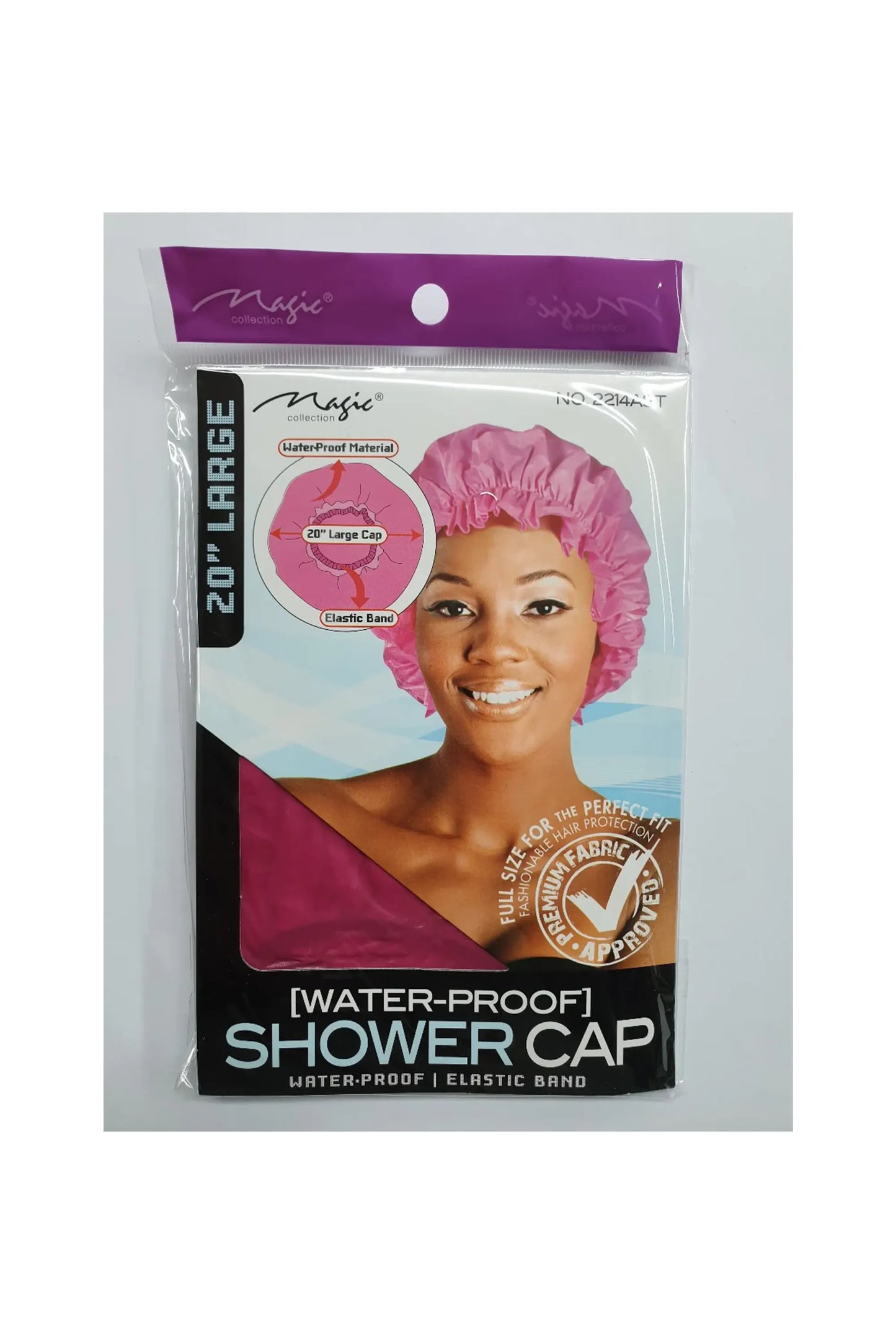 Magic Collection Waterproof Shower Cap - No.2214Ast