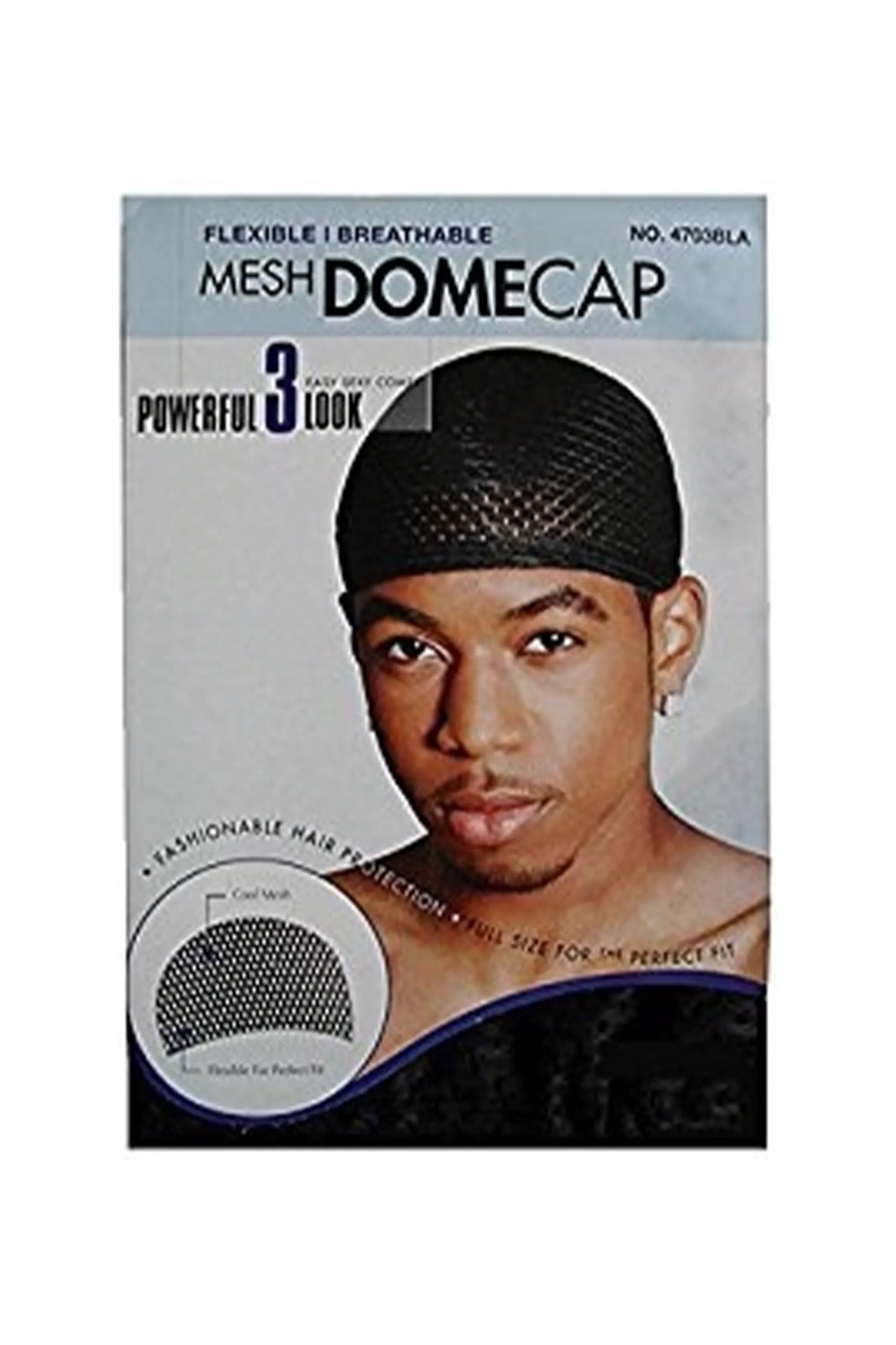 Magic Men Mesh Dome Cap #4703BLA