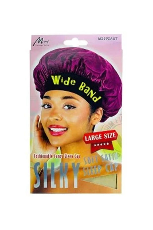 Murry Collection Soft Satin Wide Silky Sleep Cap - M2192AST