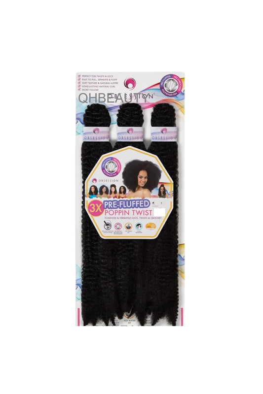 Obsession 3X Pre Fluffed Water Pop In Twist Crochet & Twists Locs Hair 24"