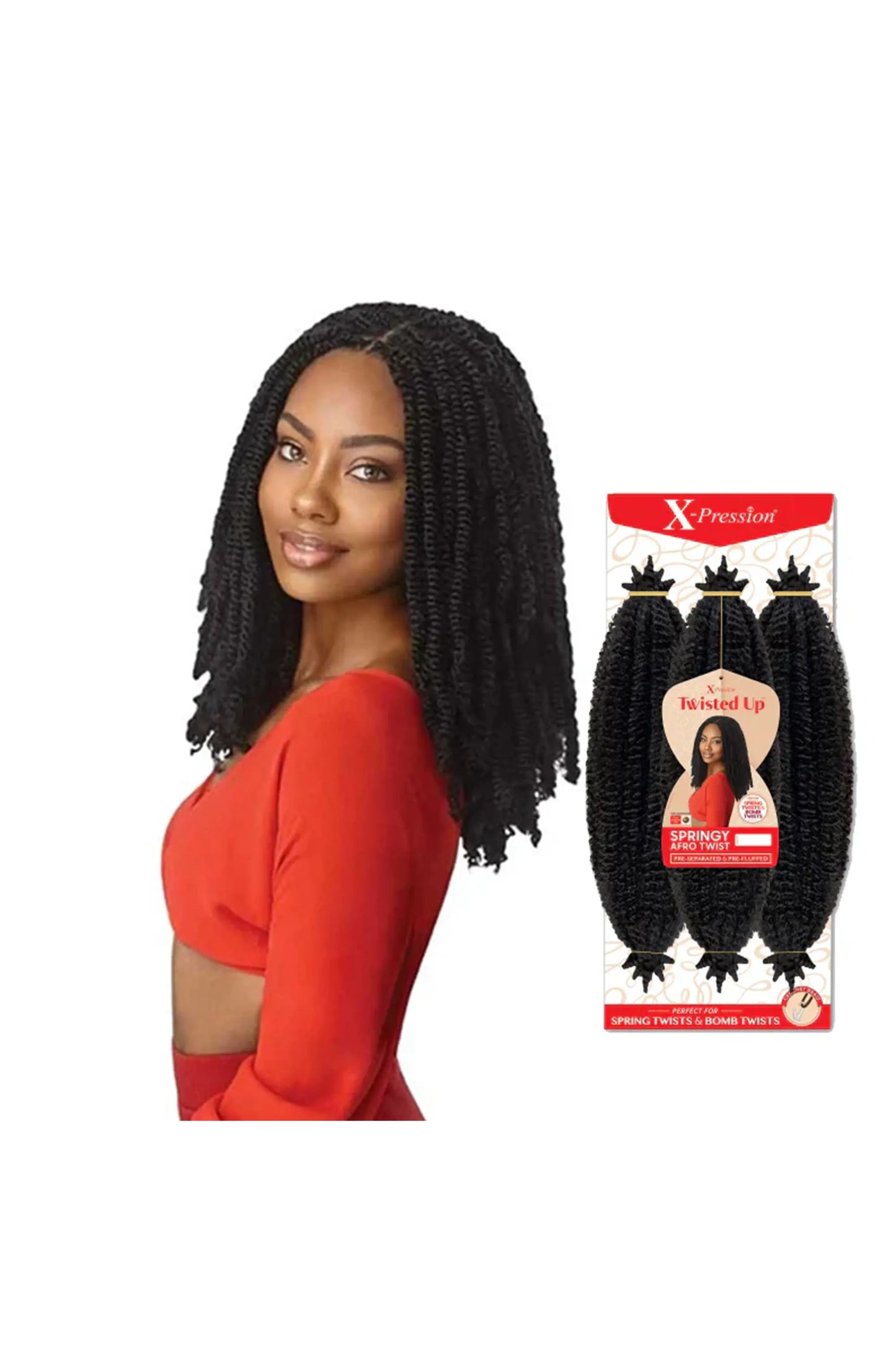 Outre X-Pression Twisted Up 3x Springy Afro Twist 16