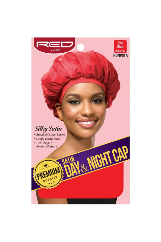Red By Kiss Satin Day & Night Cap, Assorted
