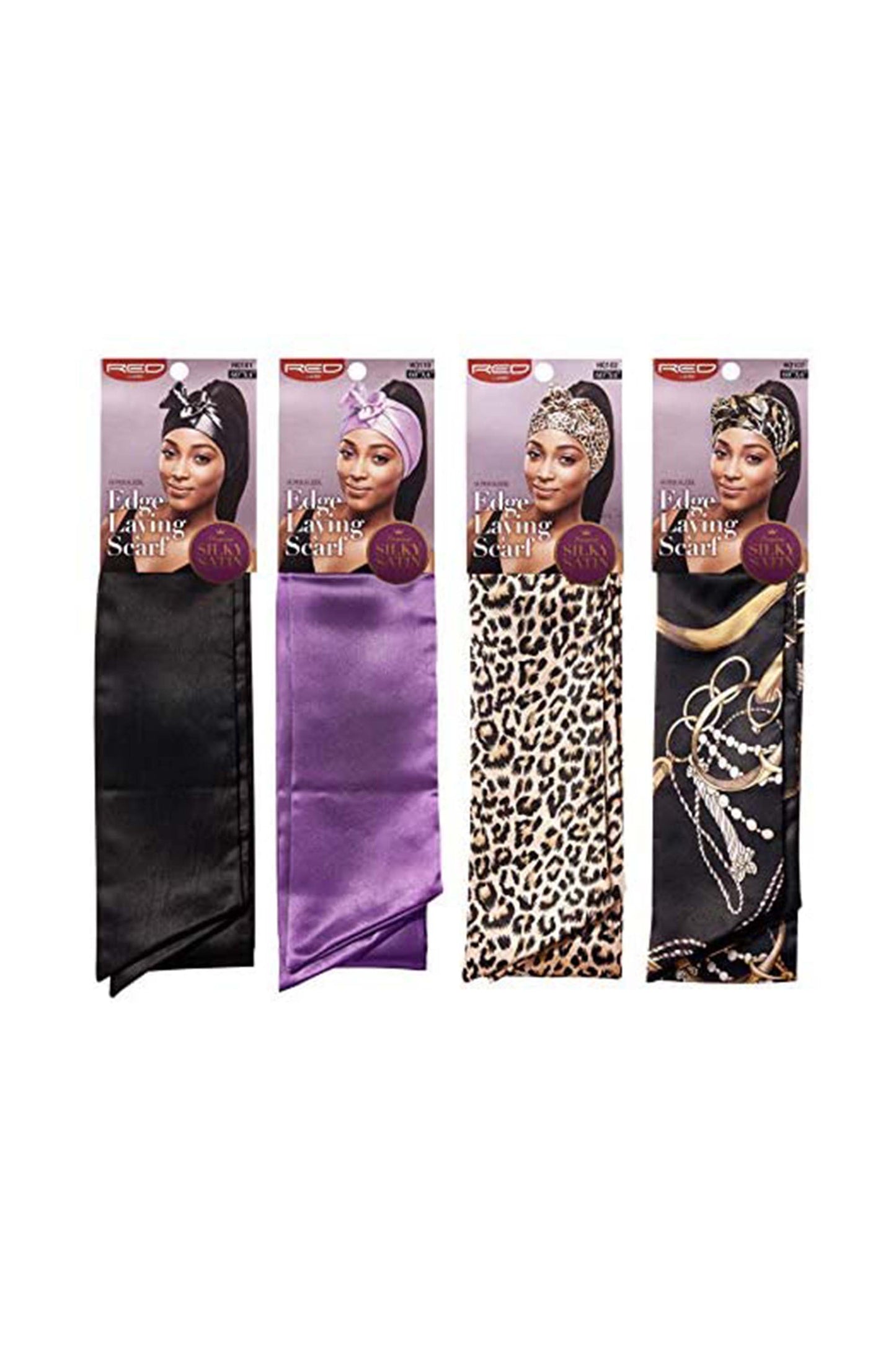 Red by Kiss Edge Laying Scarf Wrap For Hair Edge Silky Satin Scarf