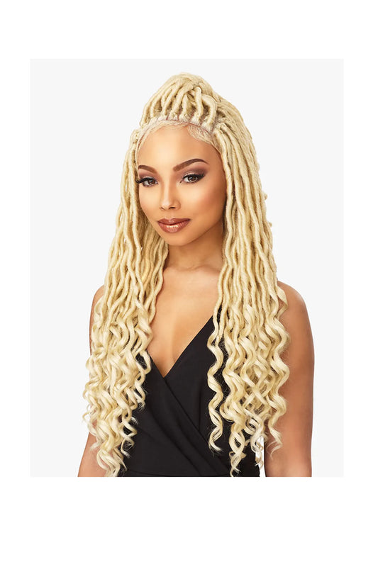 Sensationnel Cloud9 Ruwa 4x4 Swiss Braided Lace Front Wig - Goddess Locs
