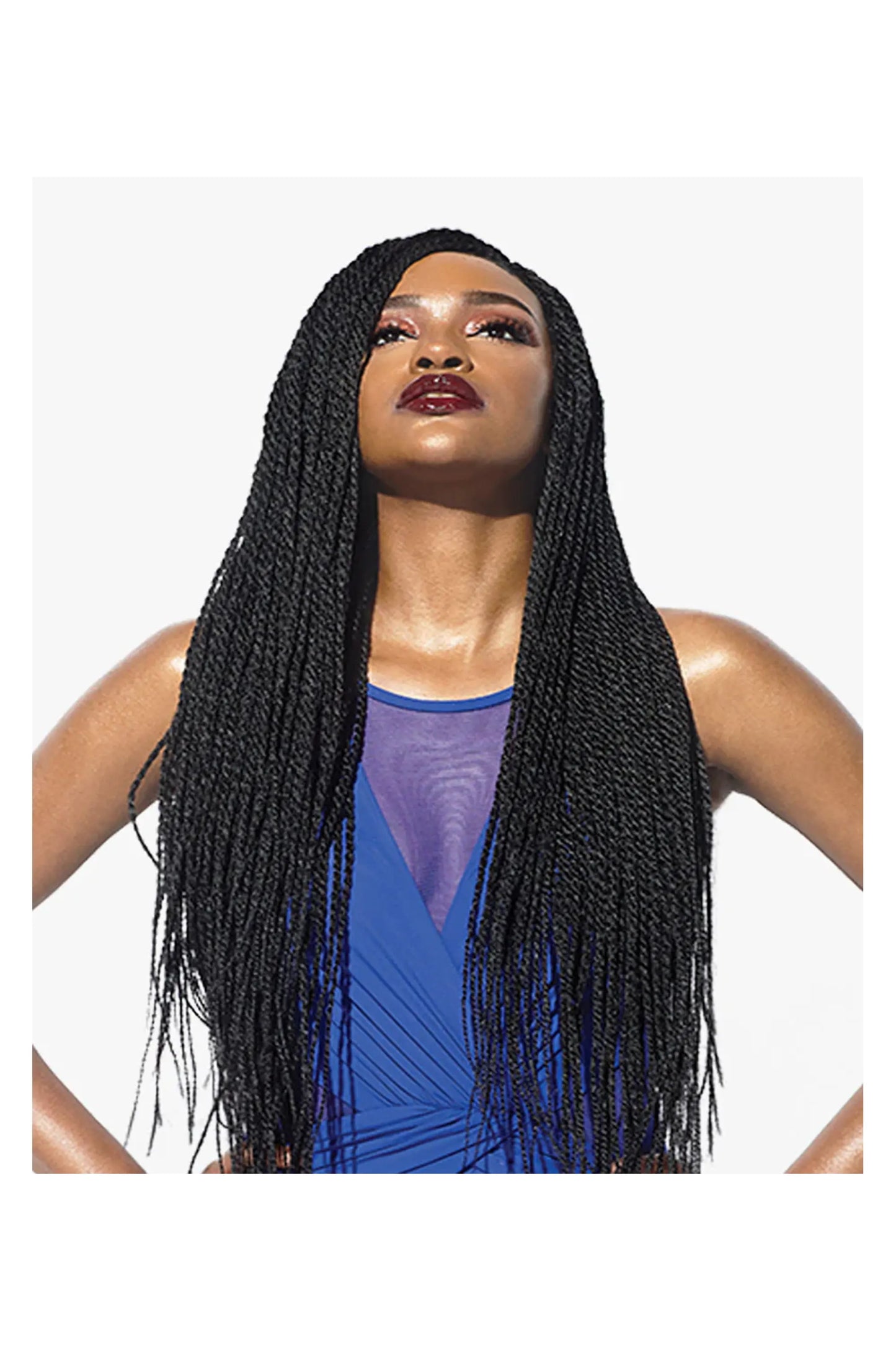 Sensationnel Cloud9 Ruwa 4x4 Swiss Braided Lace Front Wig - Senegal Twist 32 inches