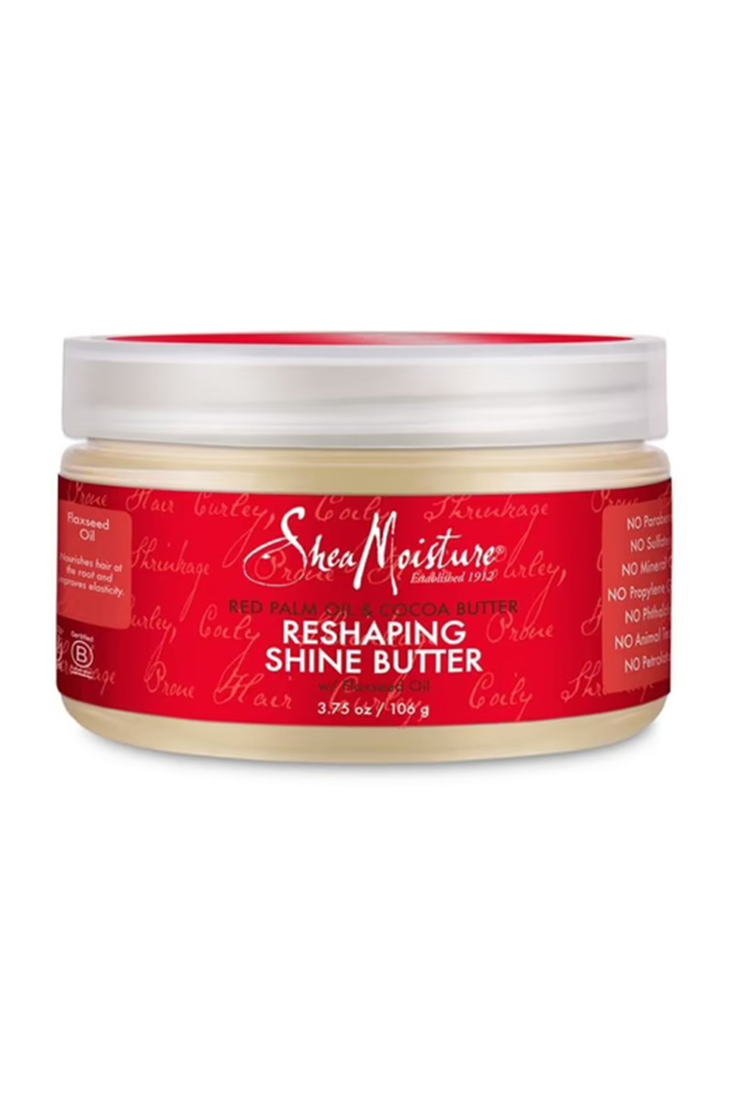 Shea Moisture Red Palm Oil & Cocoa Butter Shine Butter 106 Gr