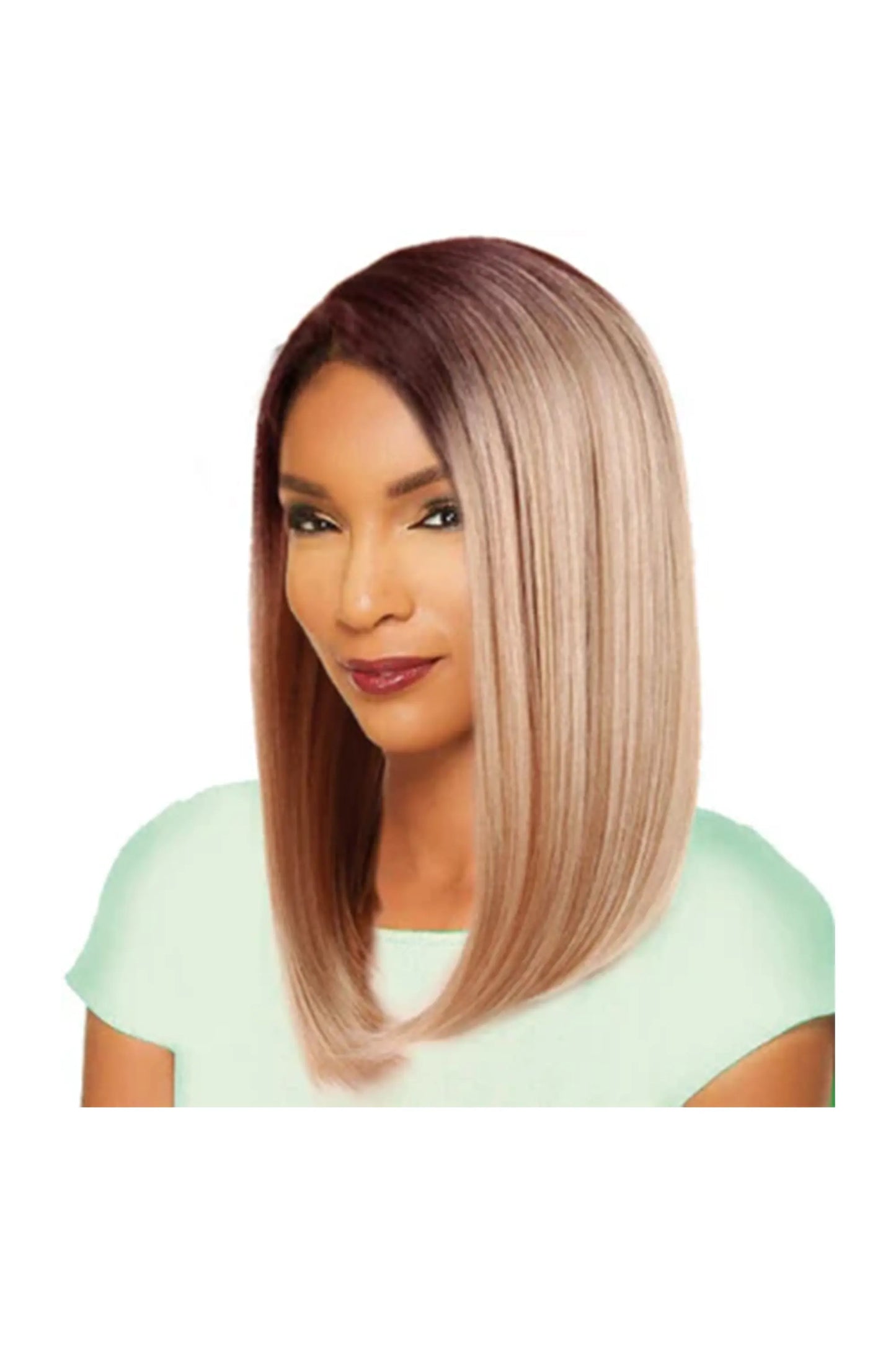 Sleek Synthetic Hair Spotlight Luxurious Wig - Viola