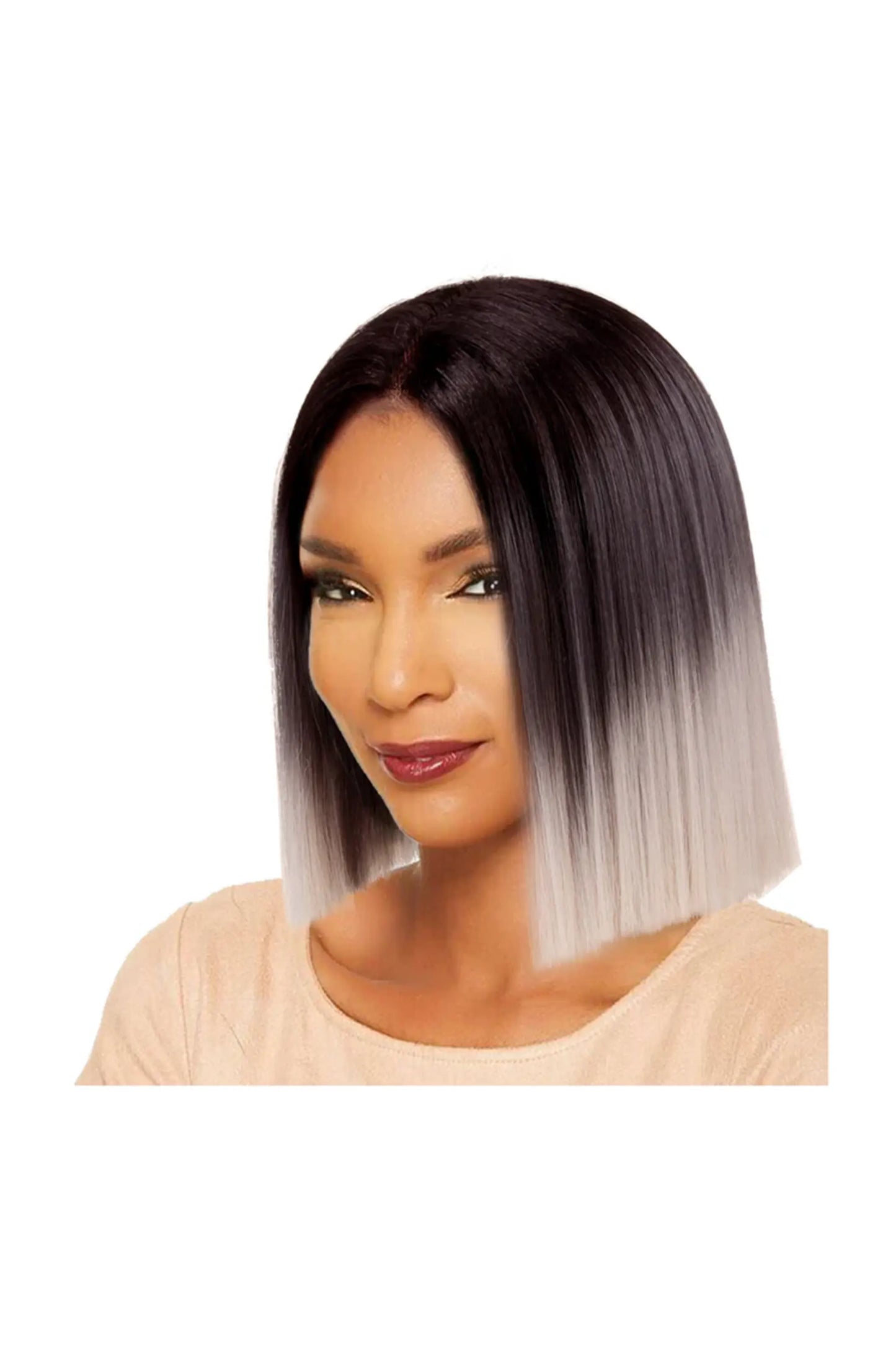 Sleek Synthetic Hair Spotlight Luxurious Wig - Vivian