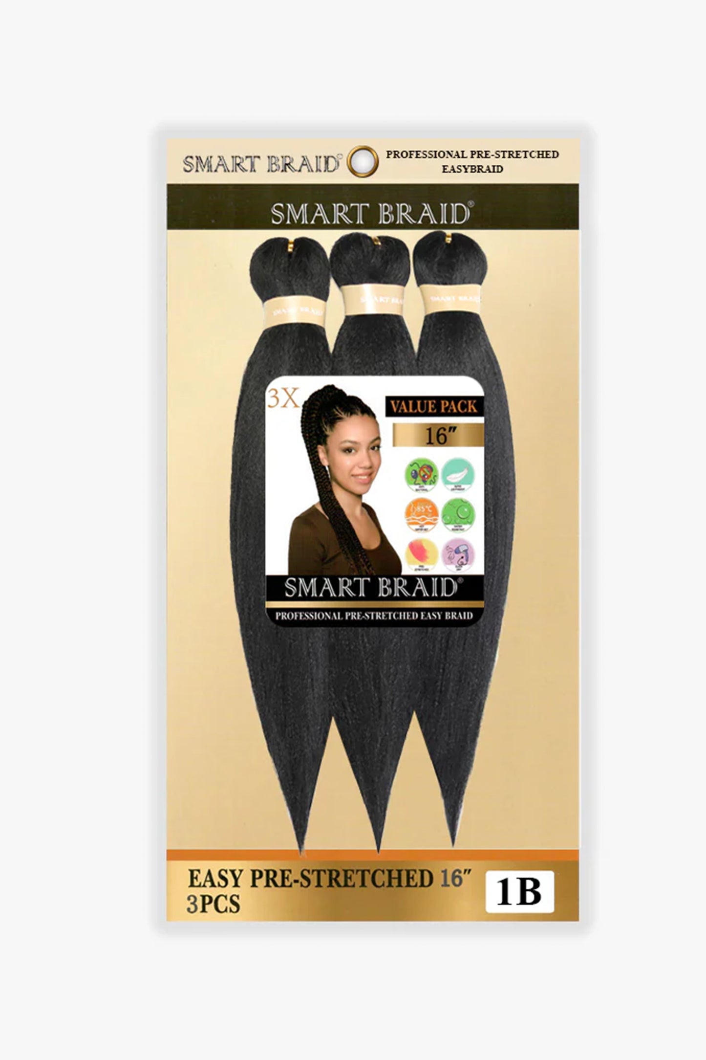 Smart Braid Professional Pre-stretched Braid 3 X 16" Value Pack