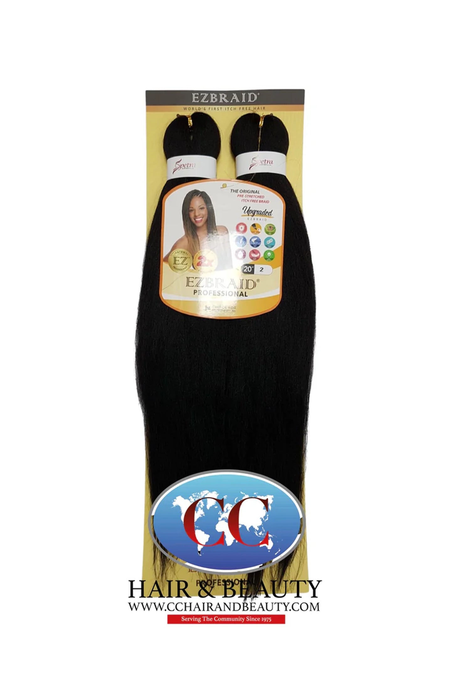 Spetra EZ Braid Pre-Stretched Braiding Hair - 20" x 2 Bundles