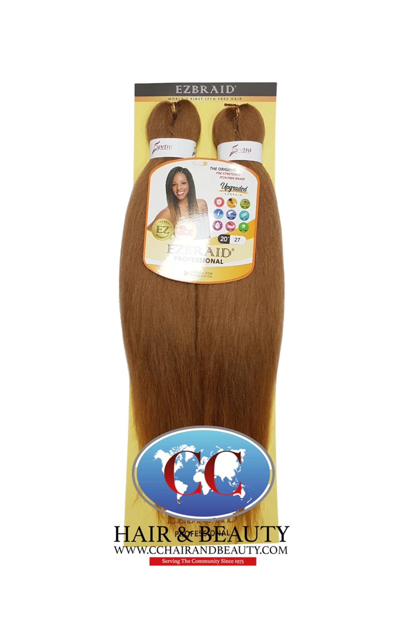 Spetra EZ Braid Pre-Stretched Braiding Hair - 20" x 2 Bundles