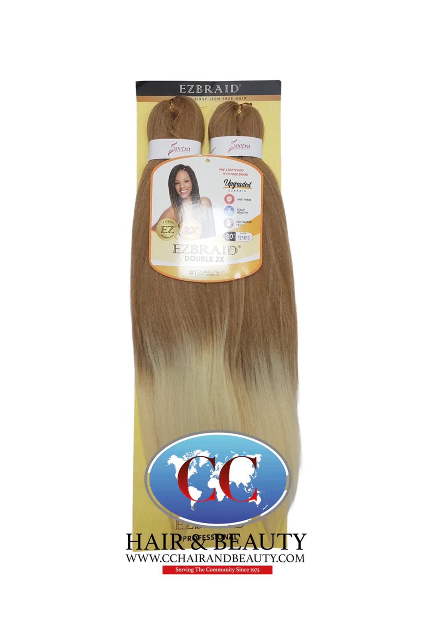 Spetra EZ Braid Pre-Stretched Braiding Hair - 20" x 2 Bundles