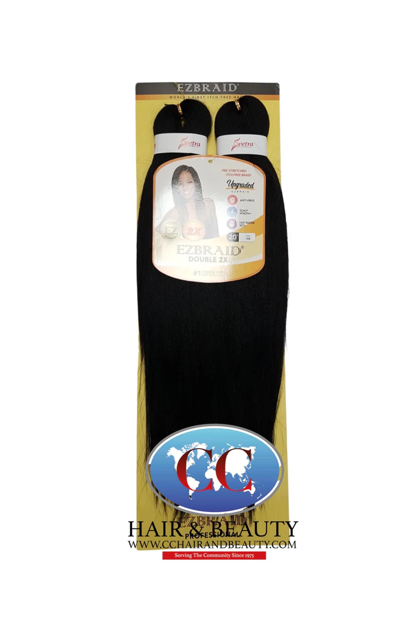 Spetra EZ Braid Pre-Stretched Braiding Hair - 20" x 2 Bundles