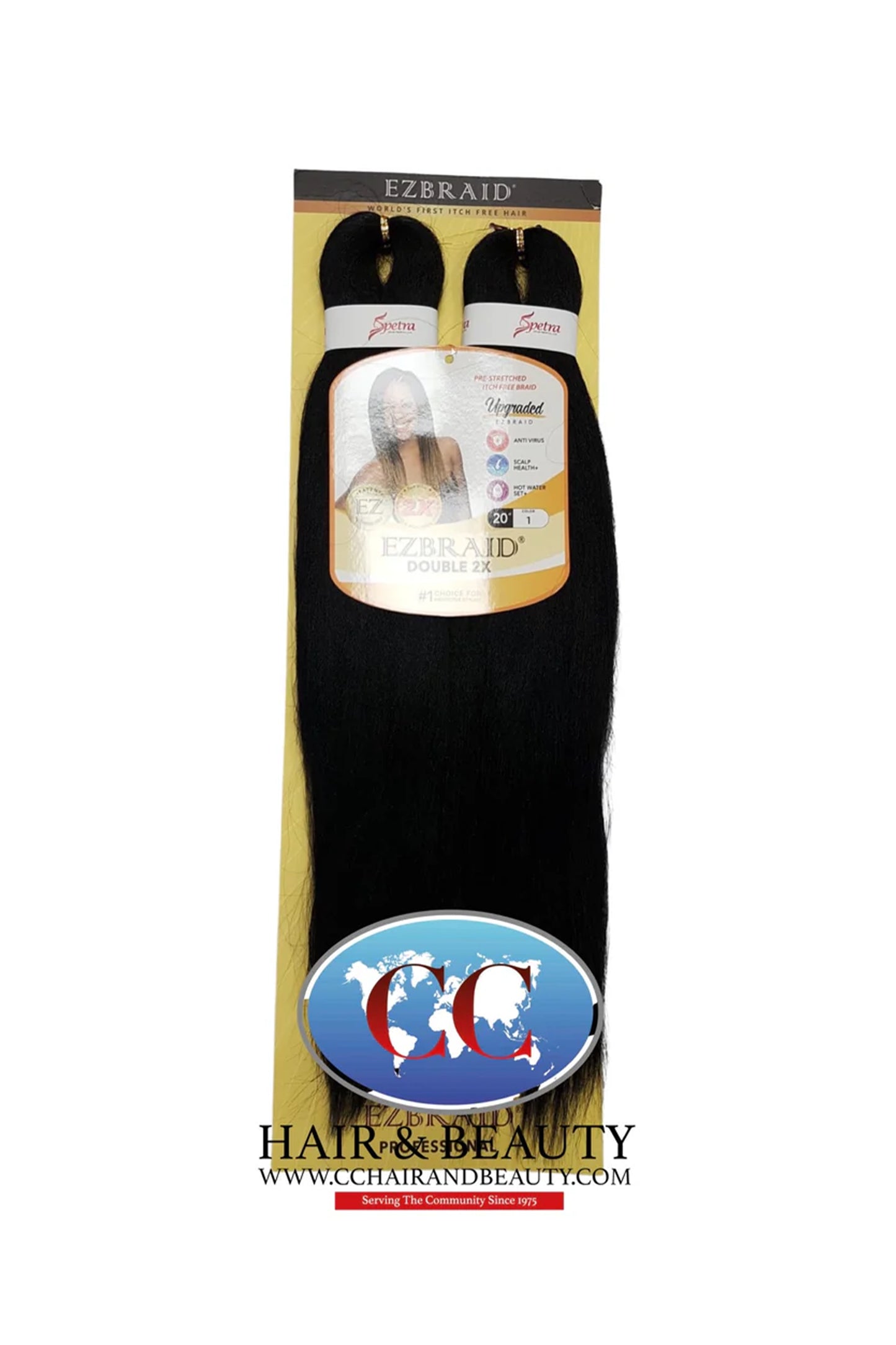 Spetra EZ Braid Pre-Stretched Braiding Hair - 20" x 2 Bundles