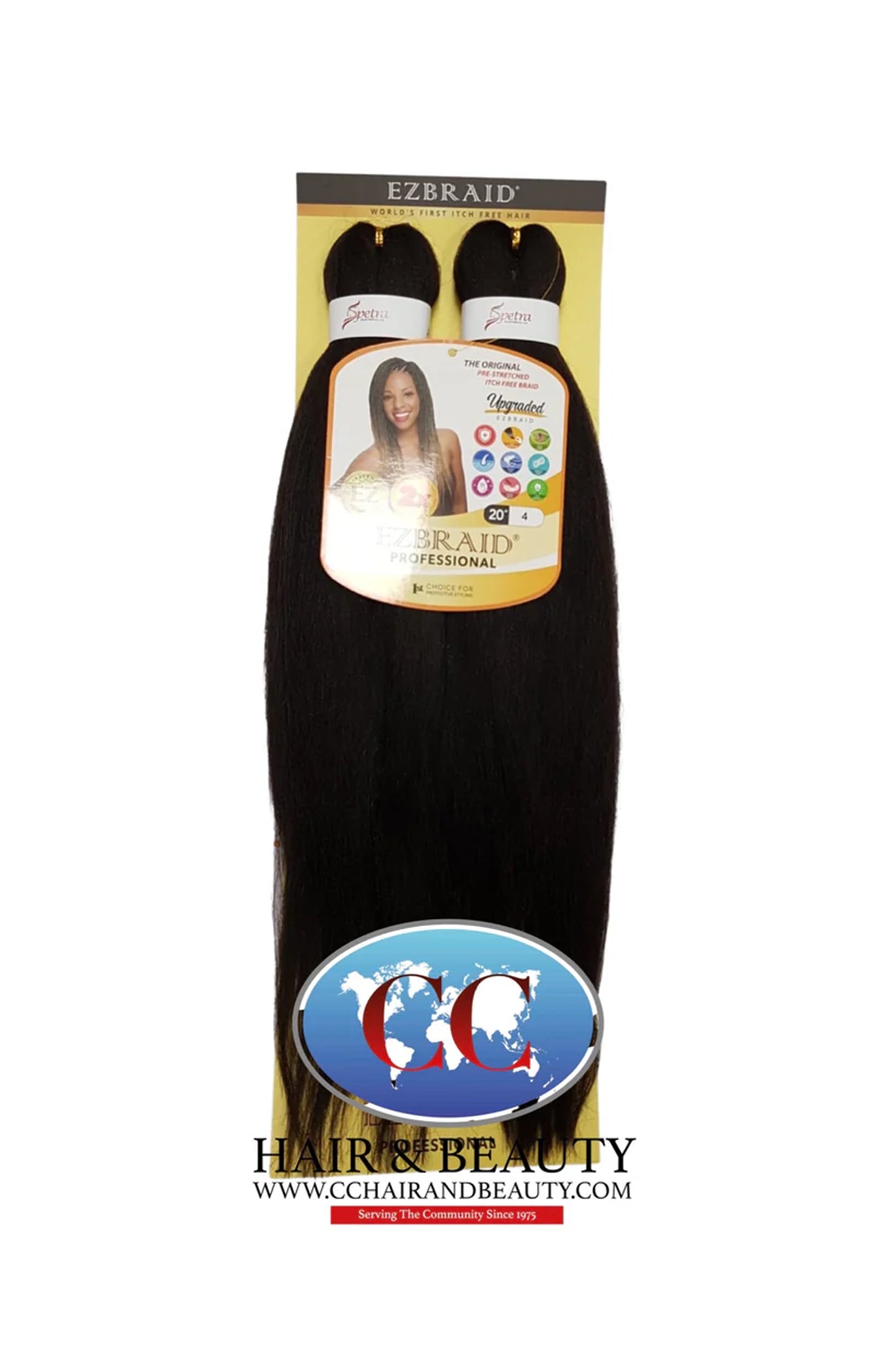 Spetra EZ Braid Pre-Stretched Braiding Hair - 20" x 2 Bundles