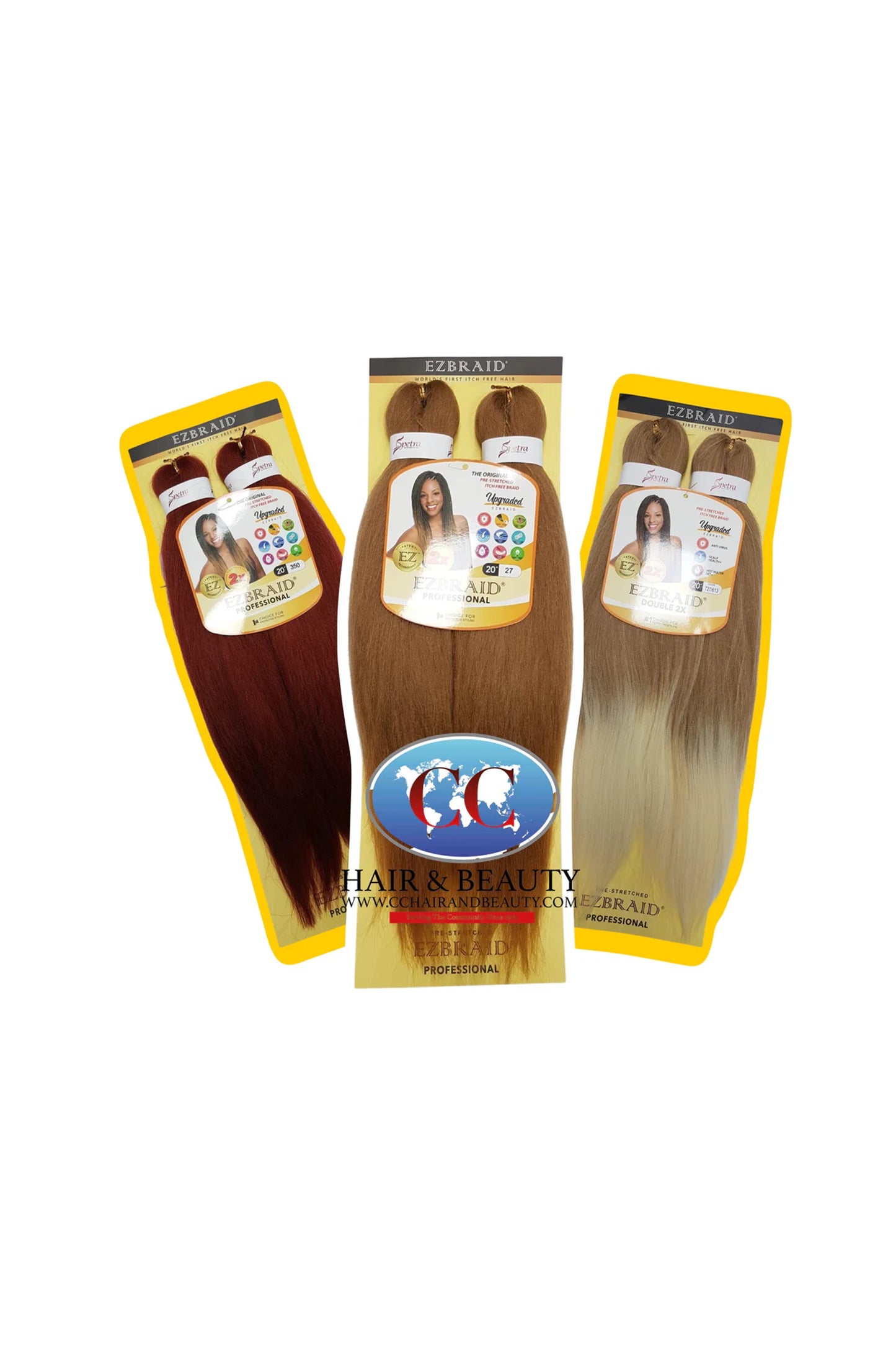 Spetra EZ Braid Pre-Stretched Braiding Hair - 20" x 2 Bundles