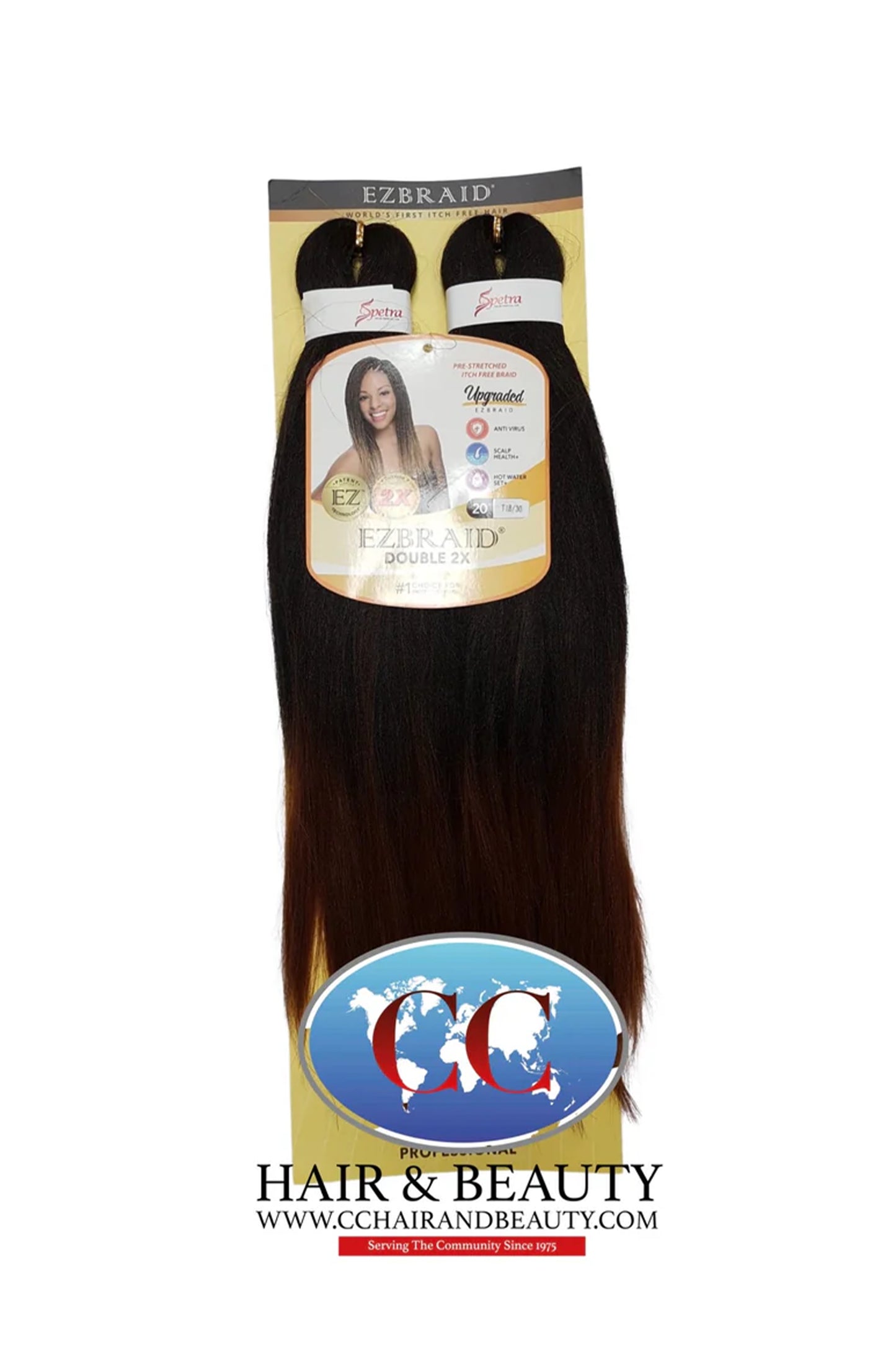 Spetra EZ Braid Pre-Stretched Braiding Hair - 20" x 2 Bundles