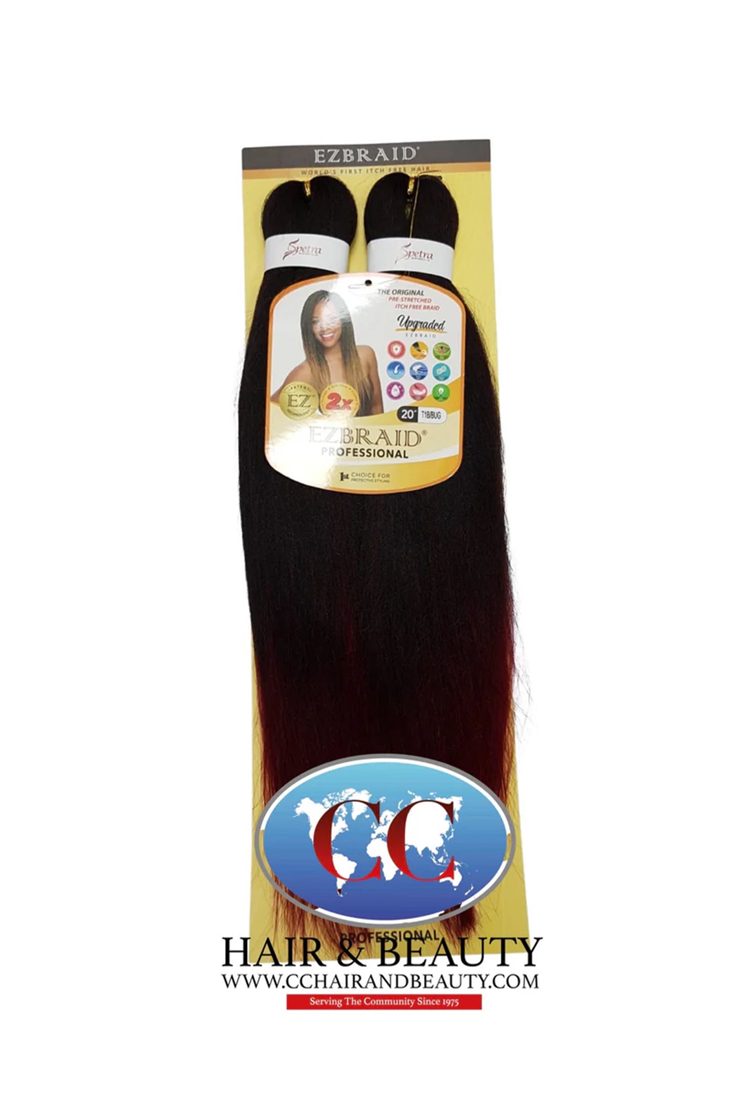 Spetra EZ Braid Pre-Stretched Braiding Hair - 20" x 2 Bundles