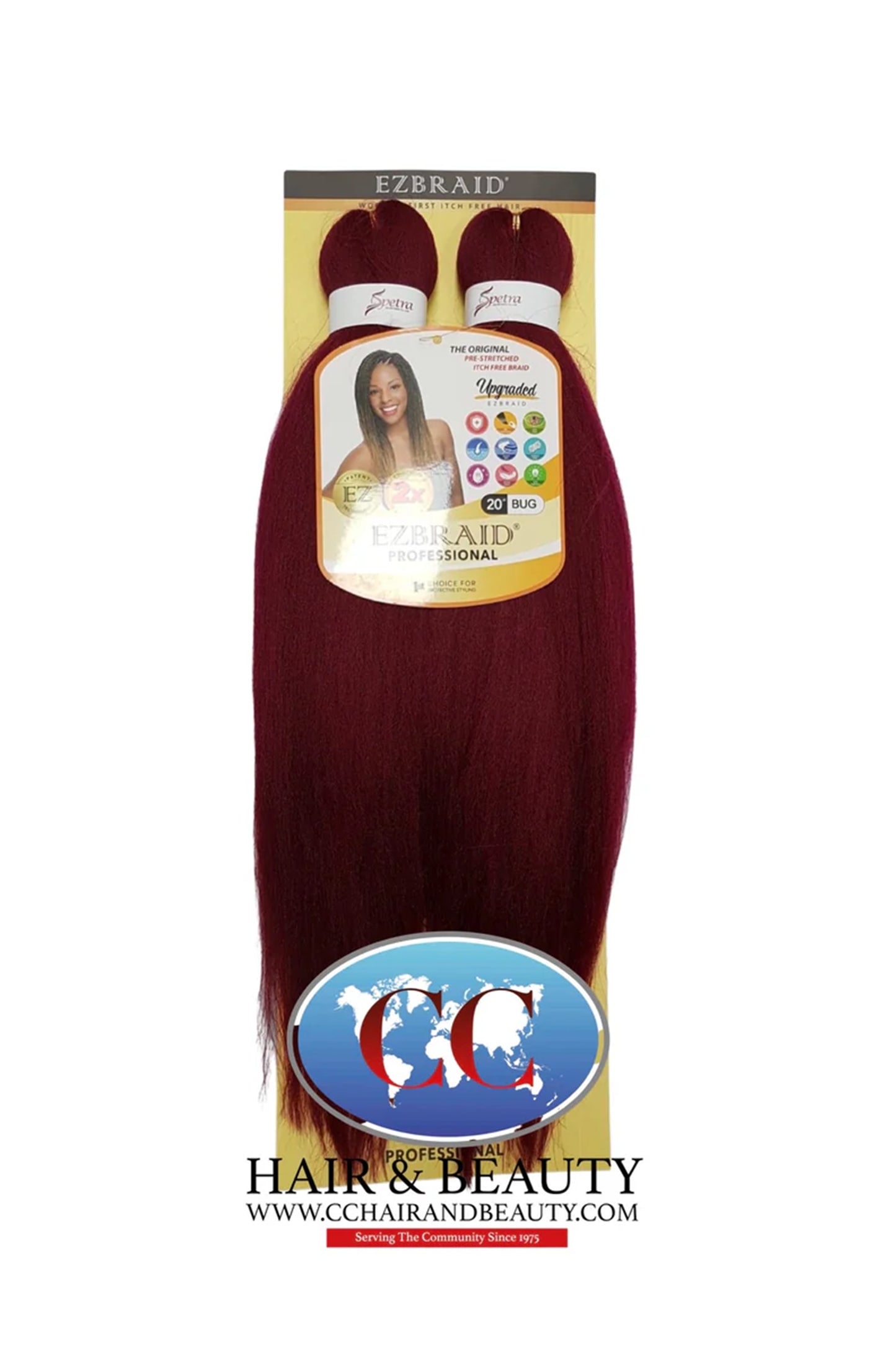 Spetra EZ Braid Pre-Stretched Braiding Hair - 20" x 2 Bundles