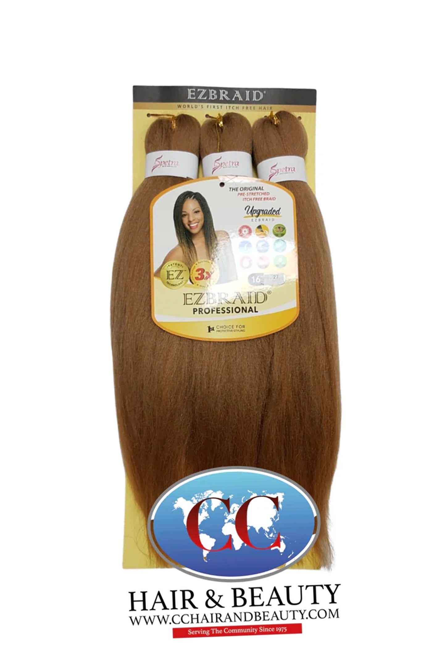 Spetra Ez Braid Pre-Stretched Braiding Hair - 16" x 3 Bundles