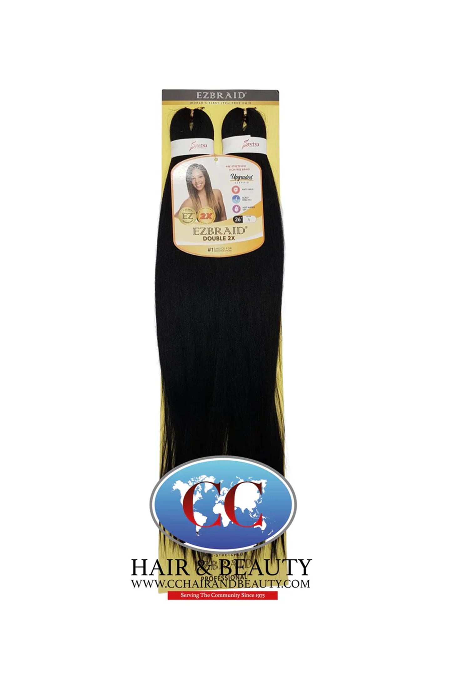 Spetra Ez Braid Pre-Stretched Braiding Hair - 26" x 2 Bundles